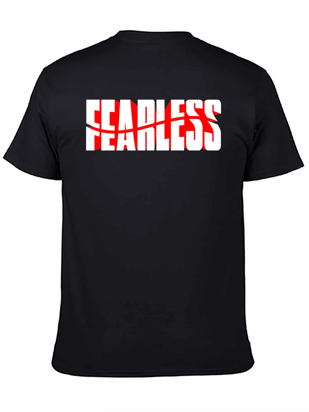 Fearless Graphic Tee - Black Crew Neck