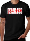 Fearless Graphic Tee - Black Crew Neck