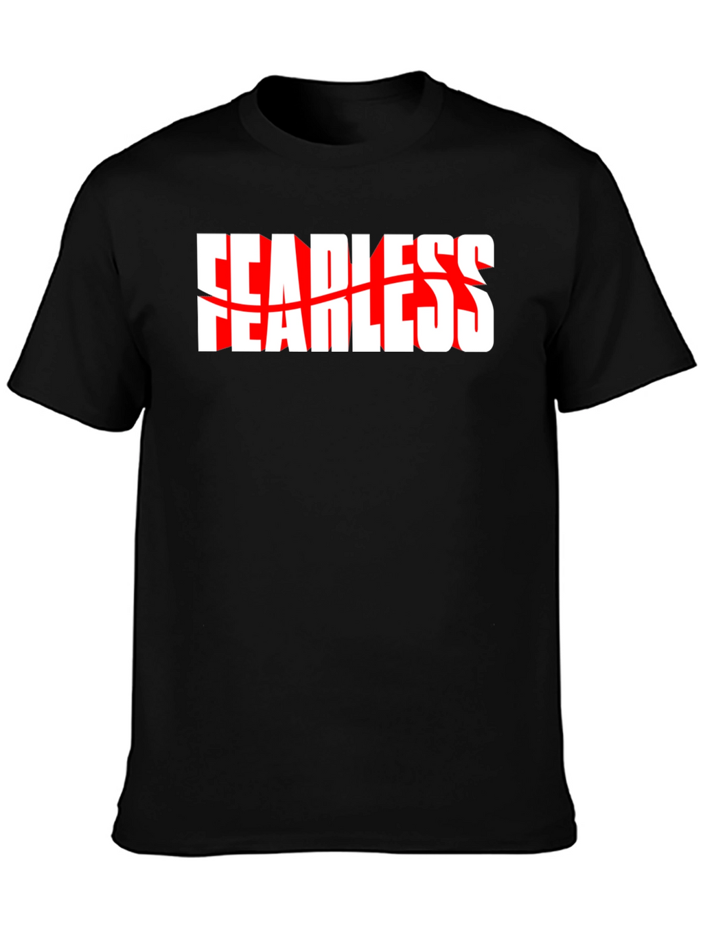 Fearless Graphic Tee - Black Crew Neck