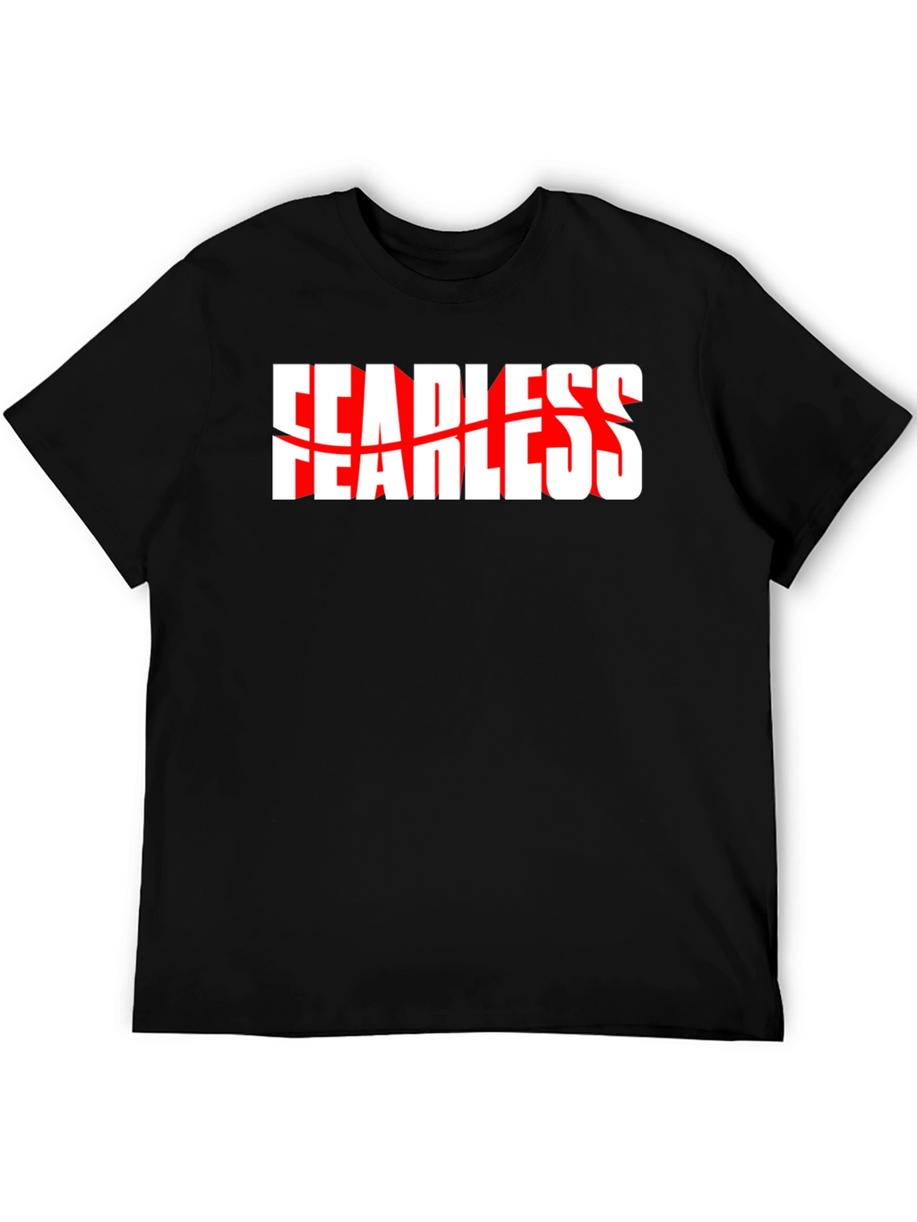 Fearless Graphic Tee - Black Crew Neck