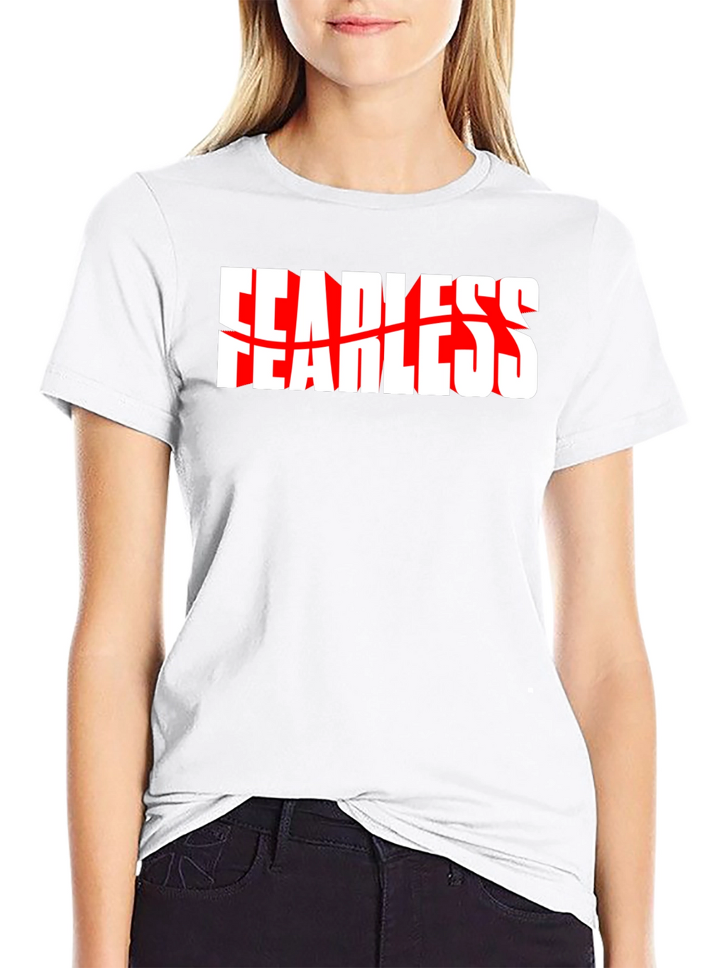 Fearless Graphic Tee - Black Crew Neck