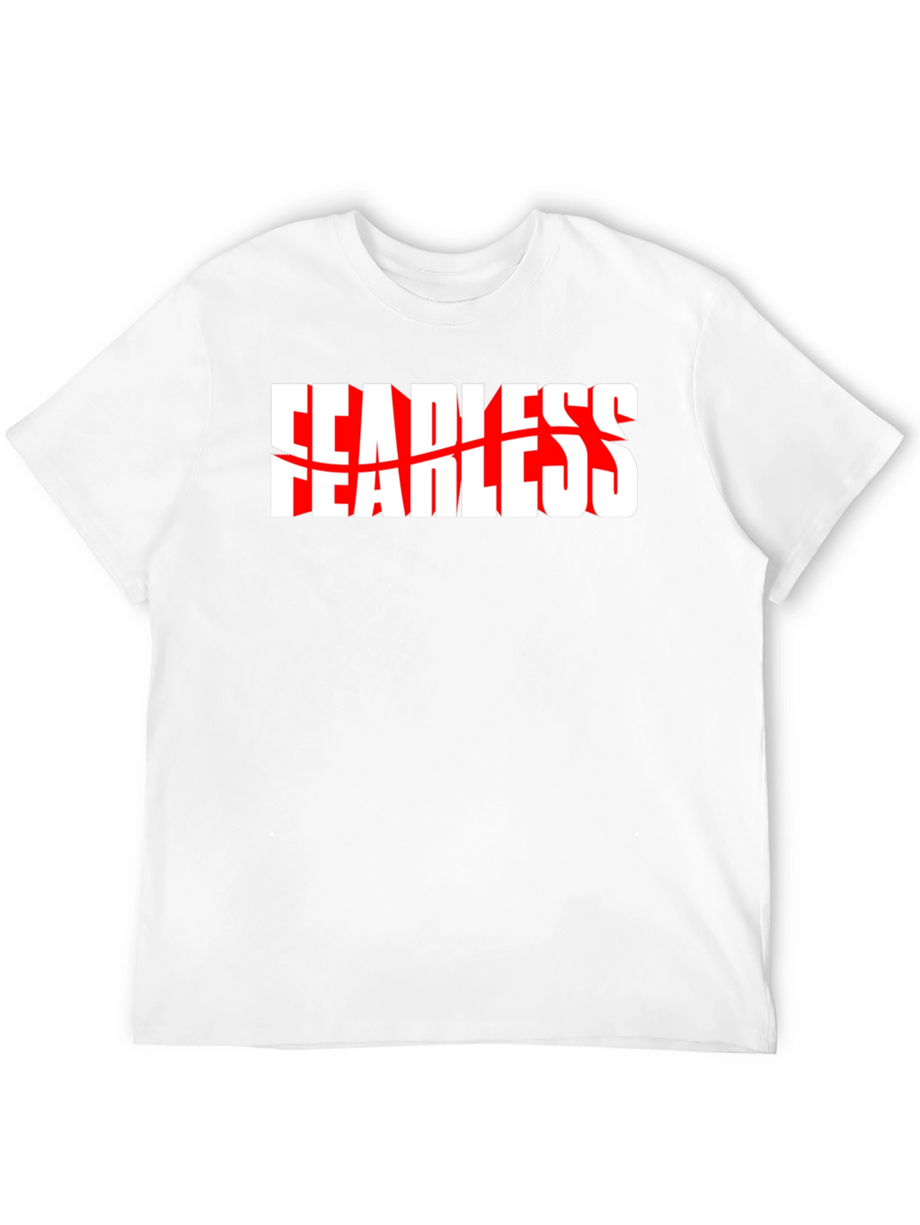 Fearless Graphic Tee - Black Crew Neck