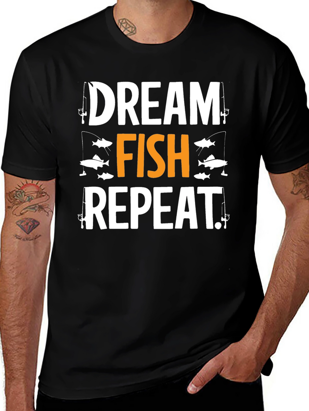 Dream Fish Repeat Graphic Tee