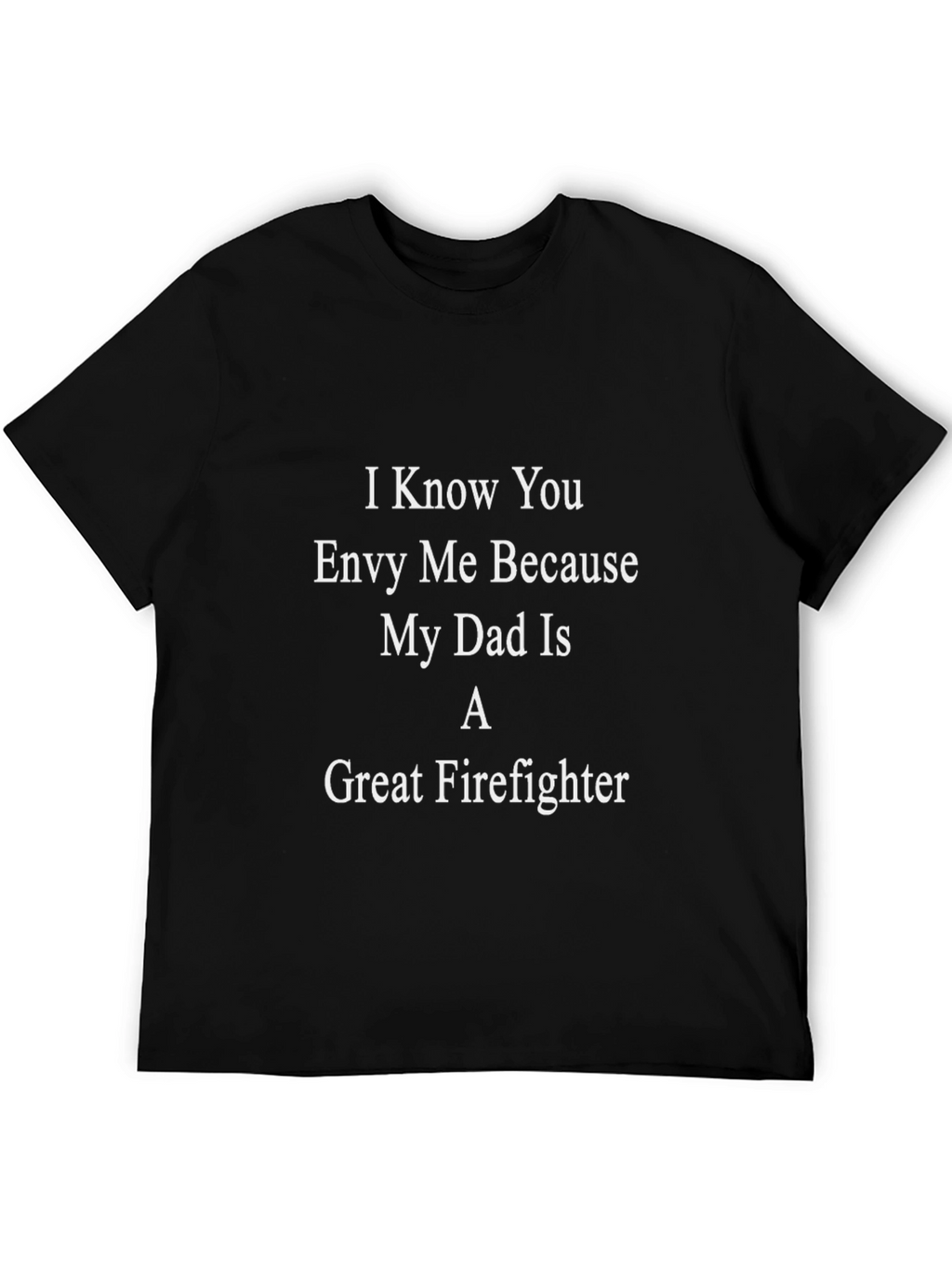 Great Firefighter Dad Graphic Tee - Black