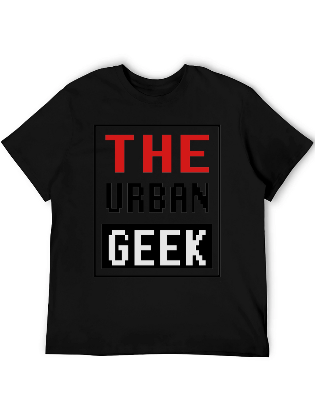 The Urban Geek T-Shirt Pixelated Graphic Novelty Tee