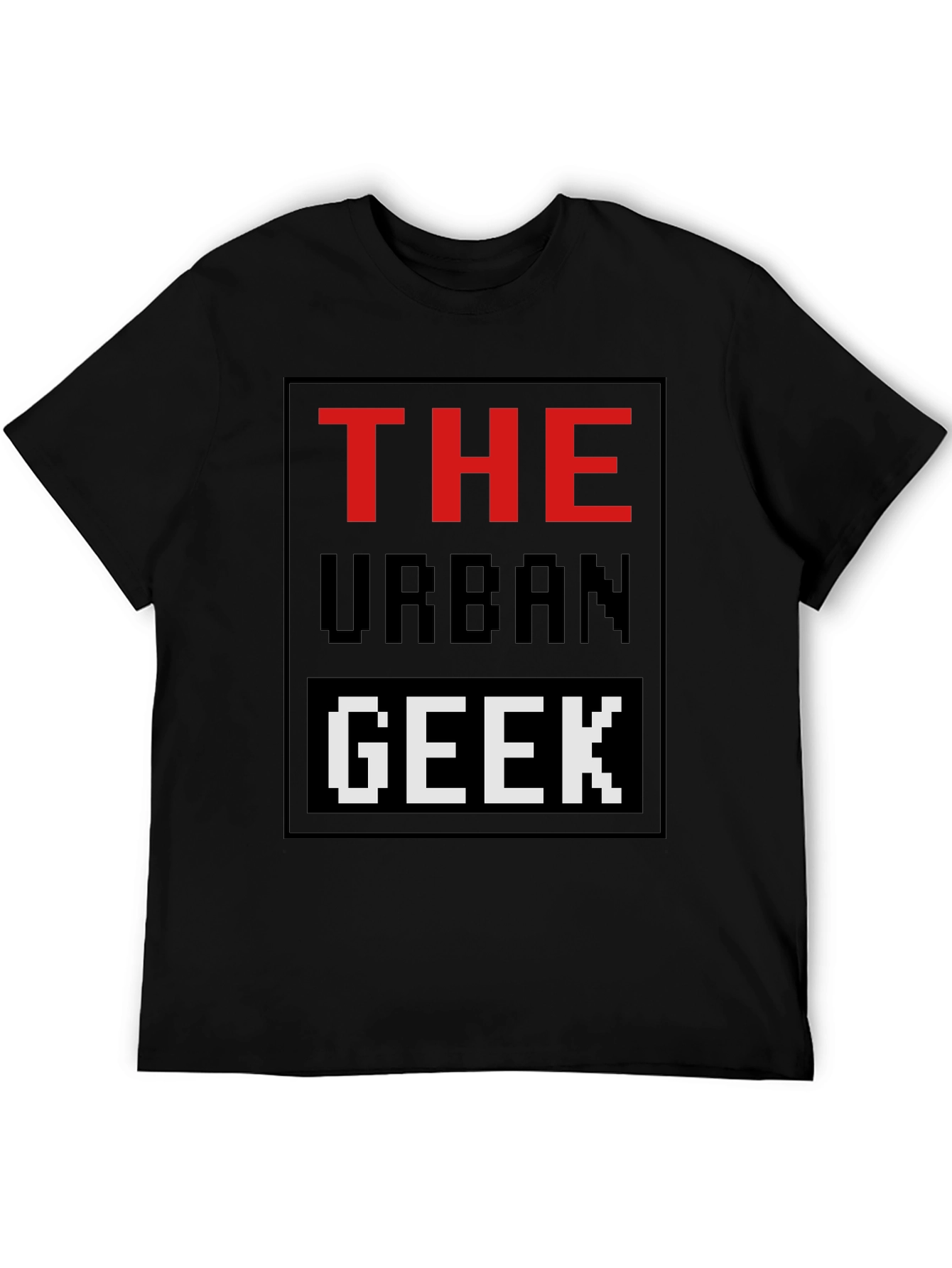 The Urban Geek T-Shirt Pixelated Graphic Novelty Tee