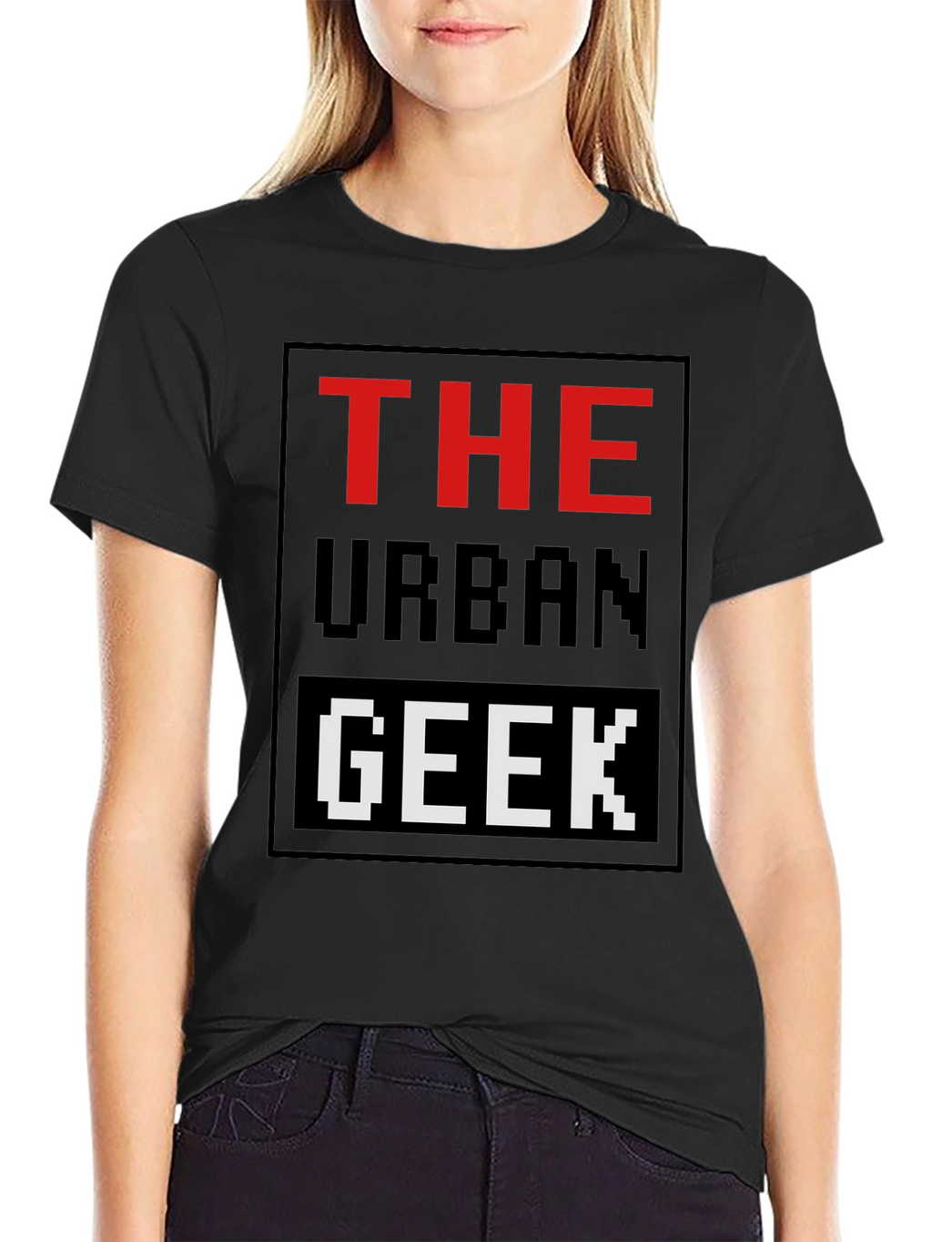 The Urban Geek T-Shirt Pixelated Graphic Novelty Tee