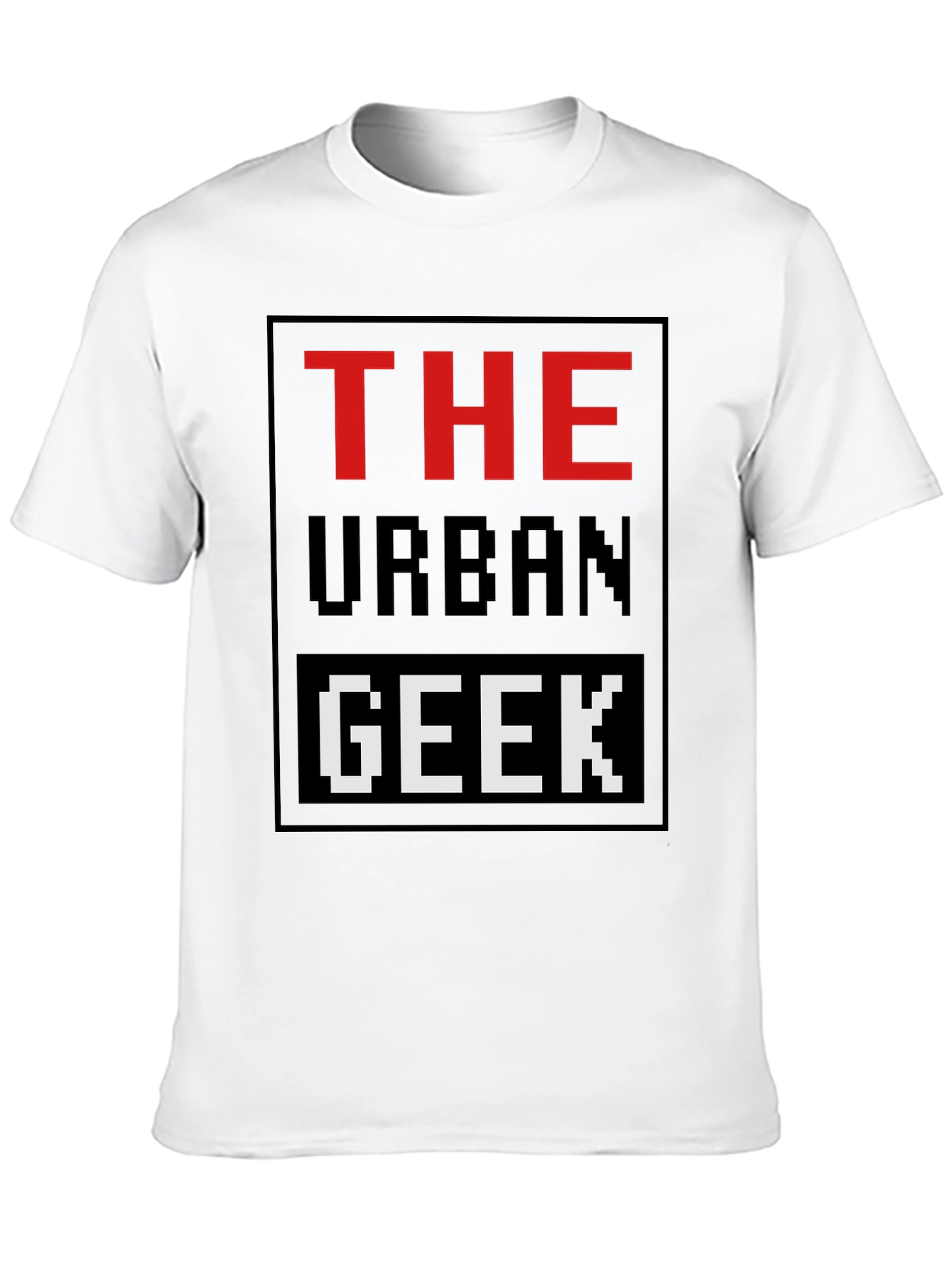 The Urban Geek T-Shirt Pixelated Graphic Novelty Tee