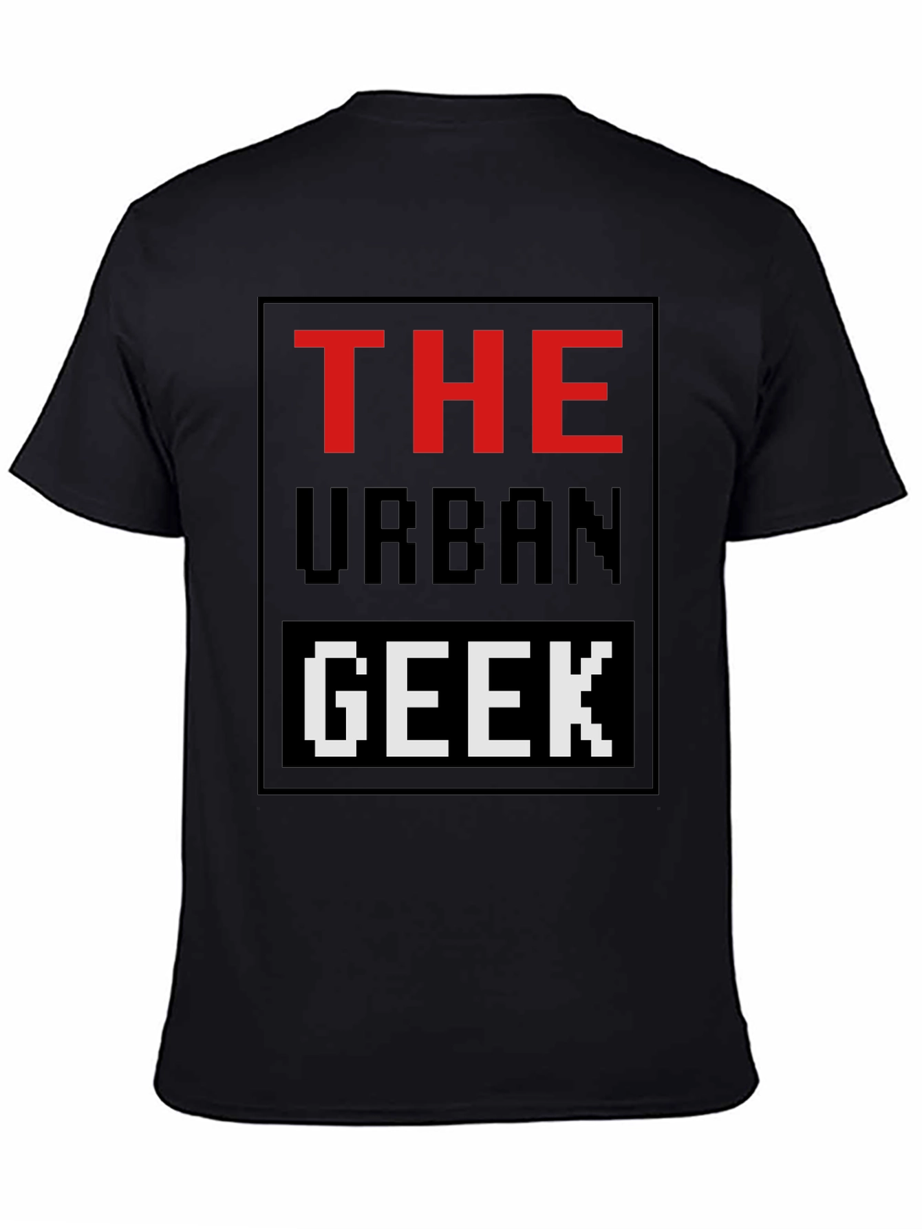 The Urban Geek T-Shirt Pixelated Graphic Novelty Tee