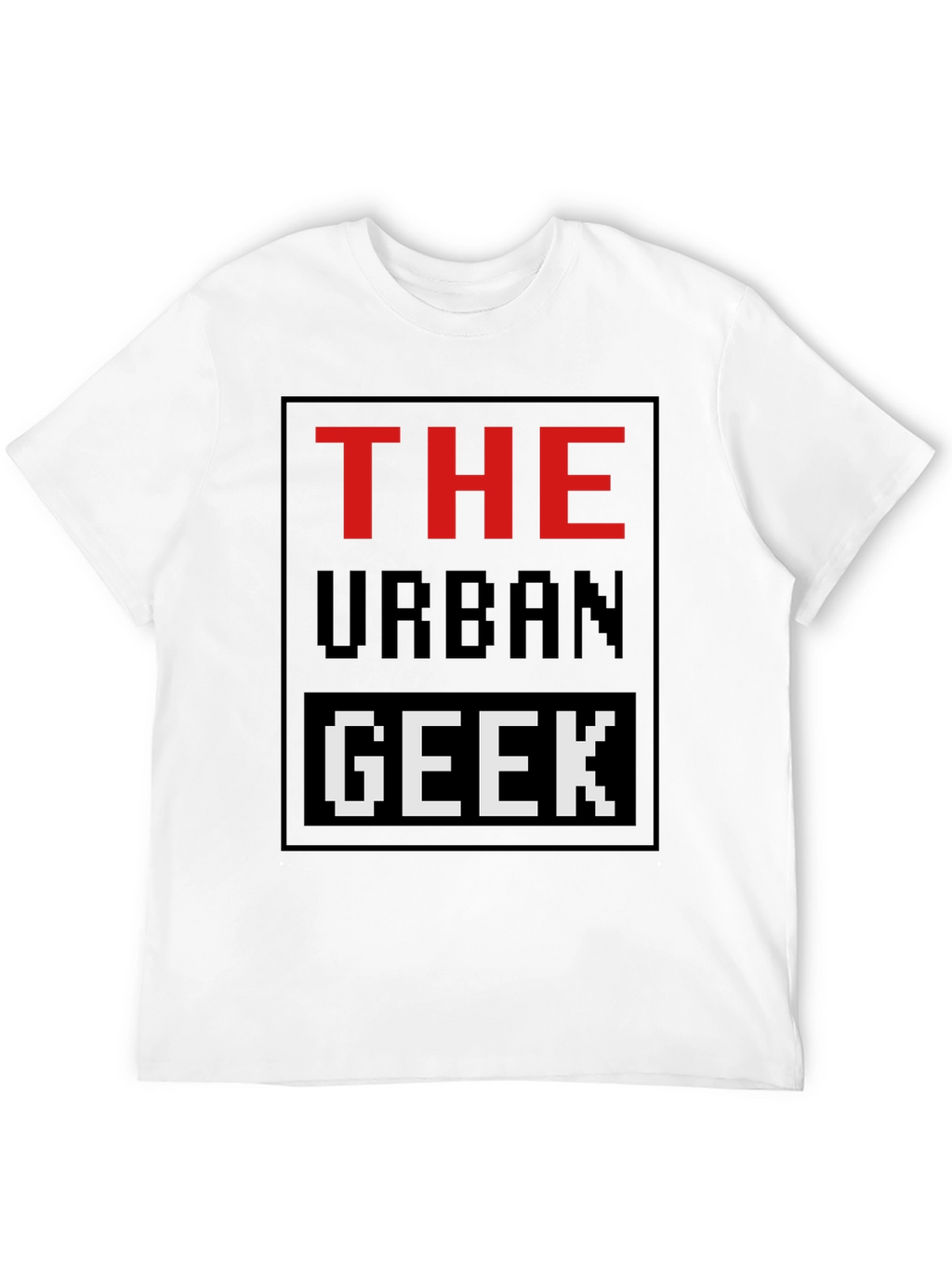 The Urban Geek T-Shirt Pixelated Graphic Novelty Tee