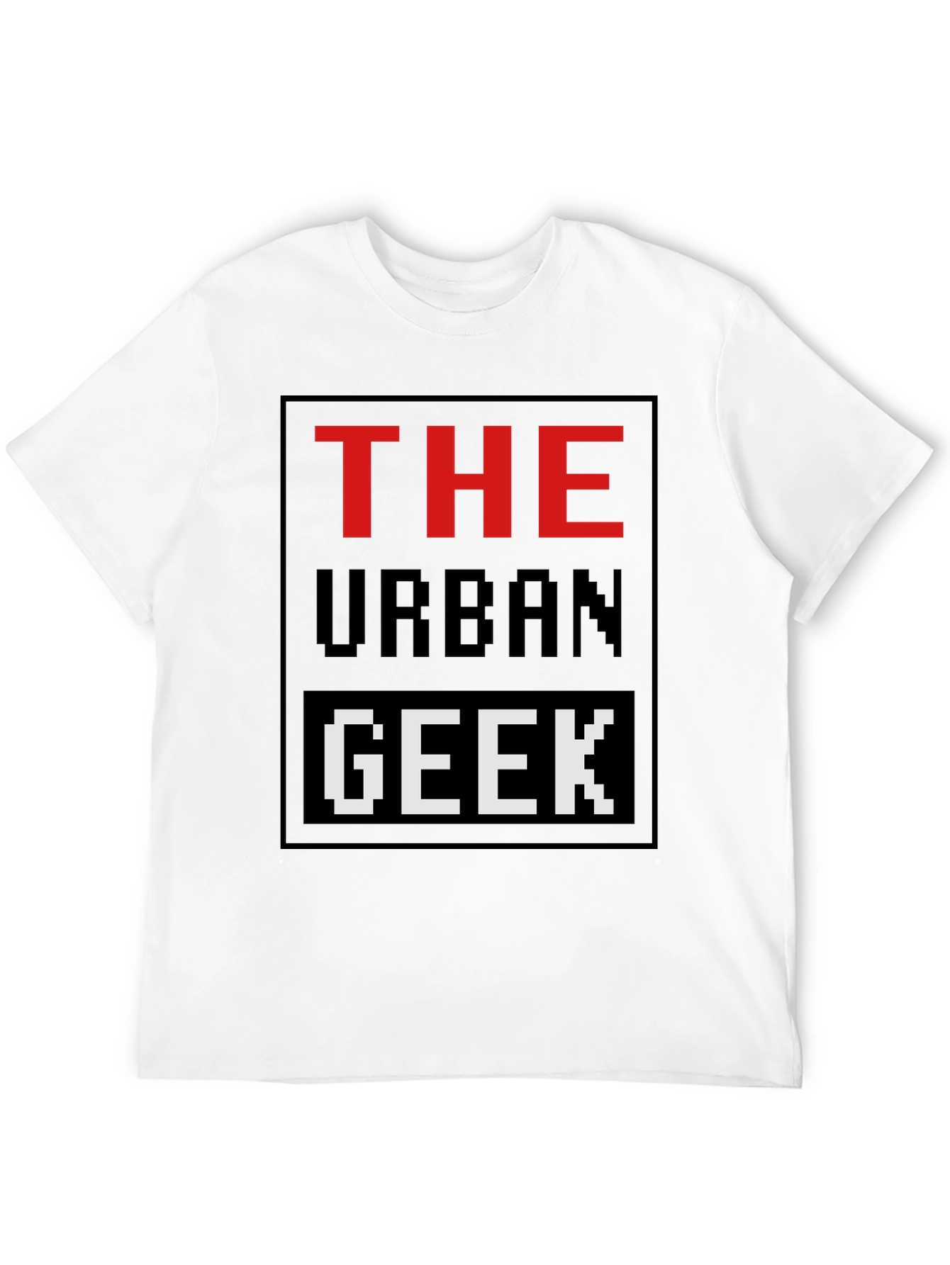 The Urban Geek T-Shirt Pixelated Graphic Novelty Tee