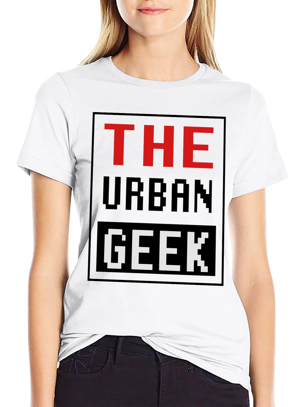 The Urban Geek T-Shirt Pixelated Graphic Novelty Tee