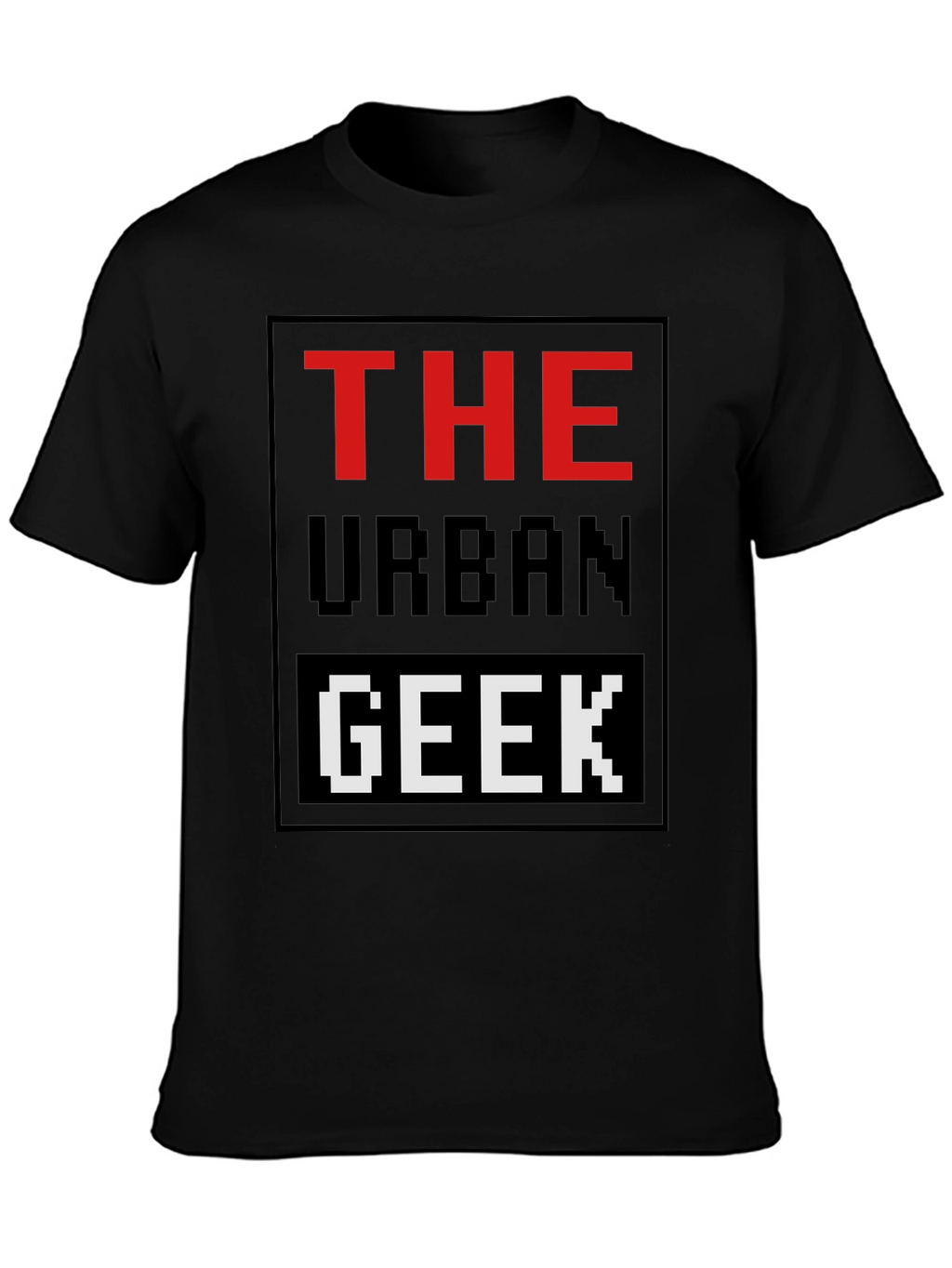 The Urban Geek T-Shirt Pixelated Graphic Novelty Tee