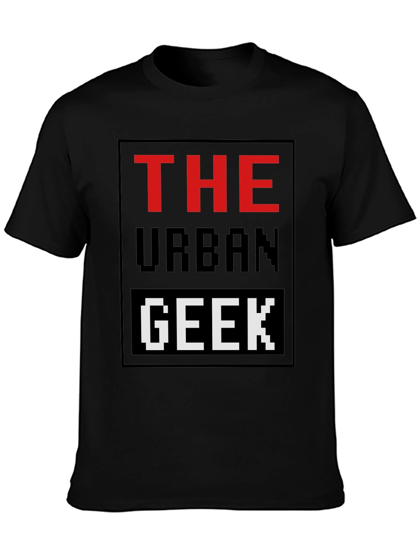 The Urban Geek T-Shirt Pixelated Graphic Novelty Tee
