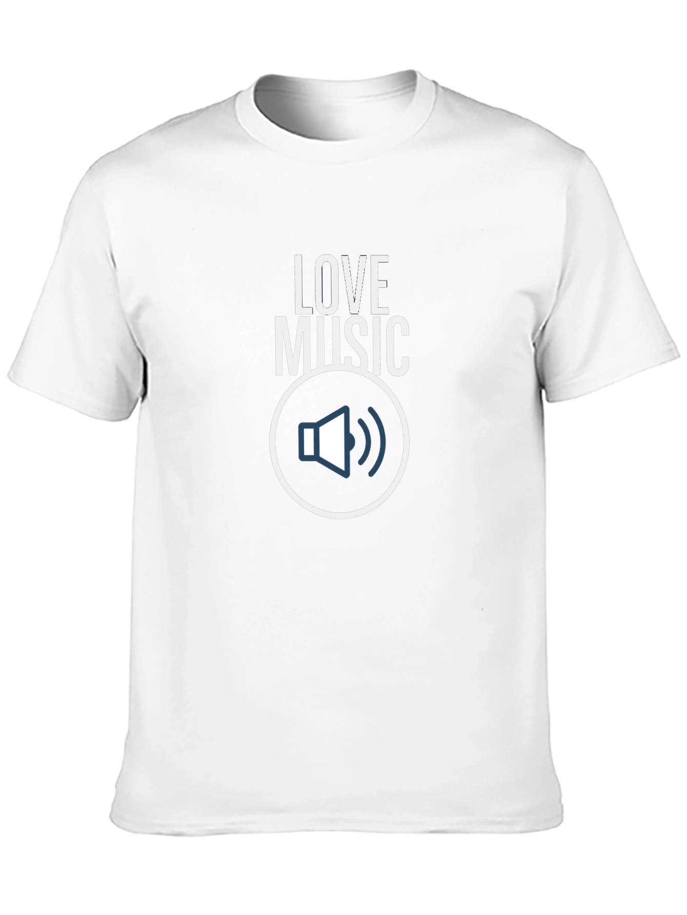 Love Music Graphic Tee - Black Cotton T-Shirt