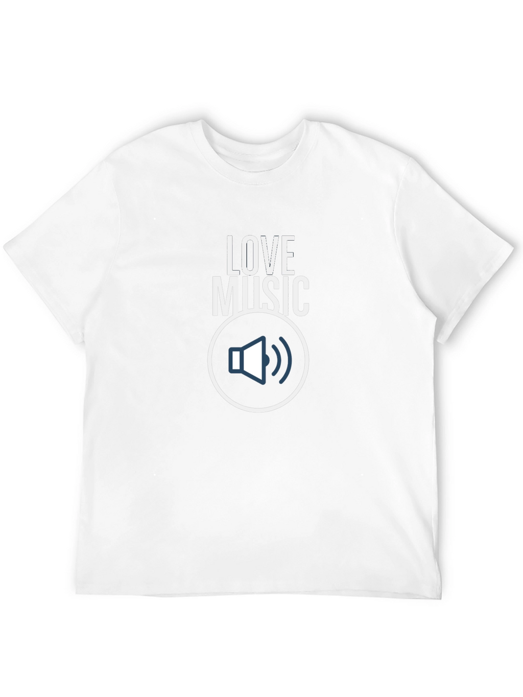 Love Music Graphic Tee - Black Cotton T-Shirt