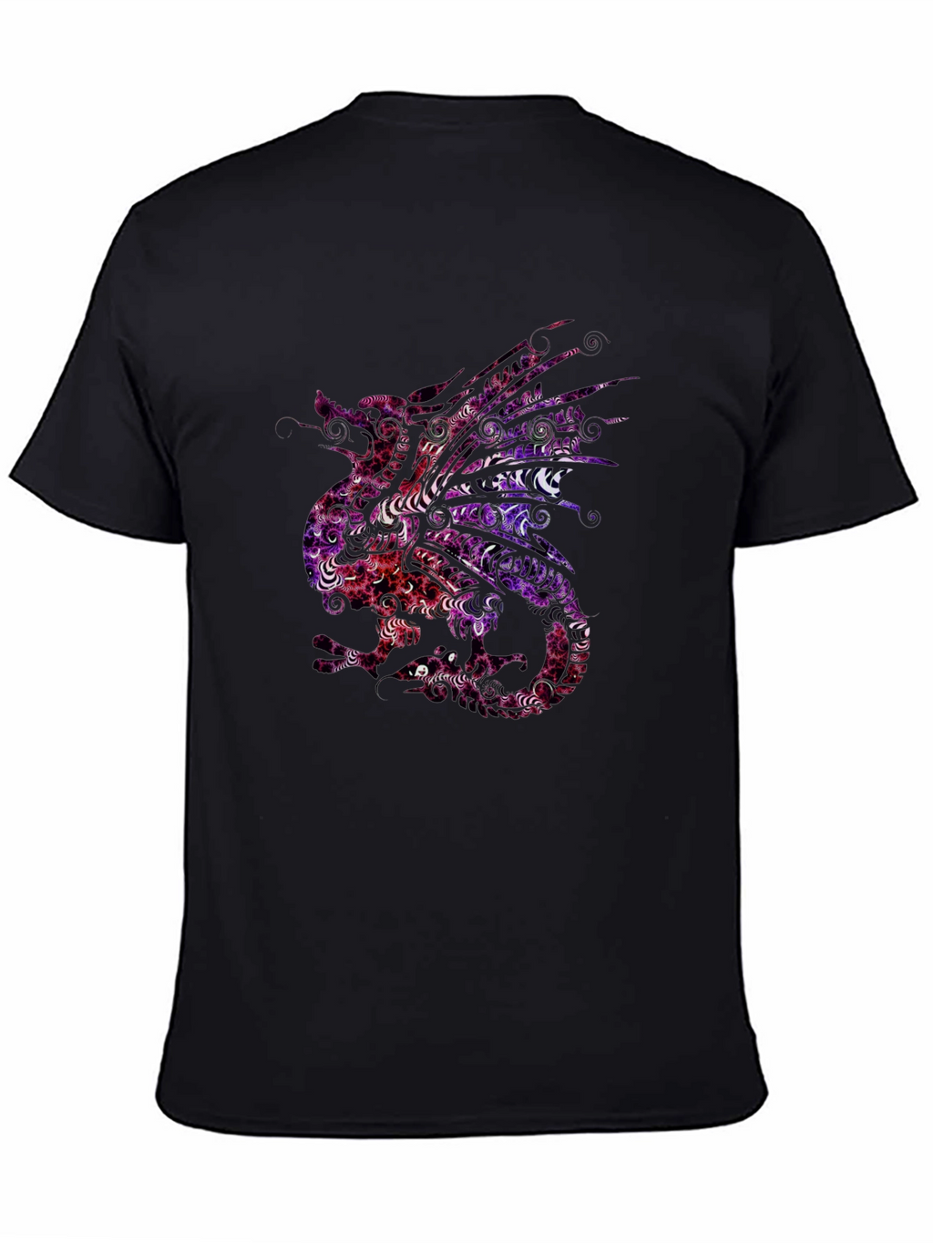 Dragon Graphic Tee - Artistic Patterned Design