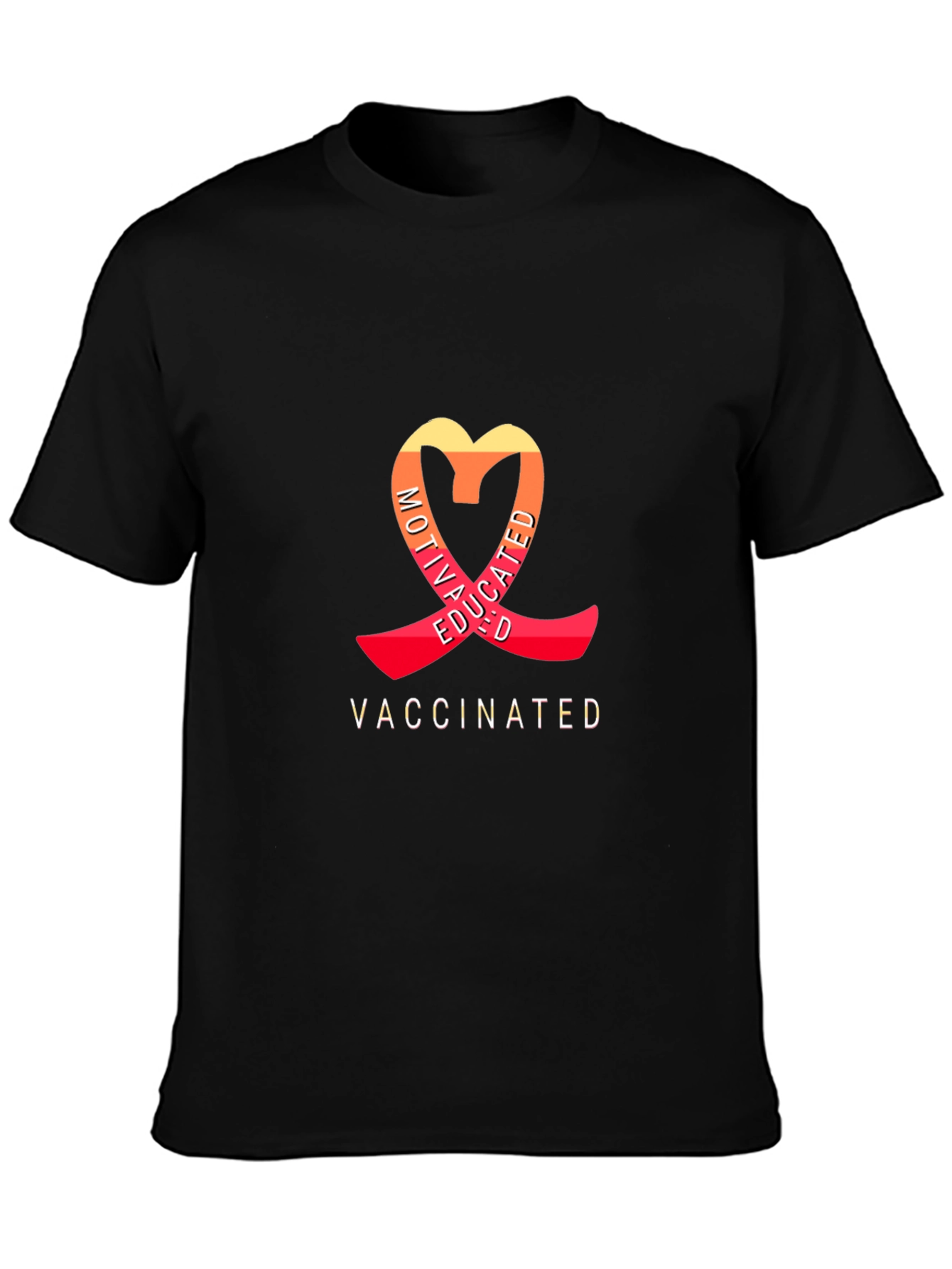 Motivated Educated Vaccinated Graphic T-Shirt
