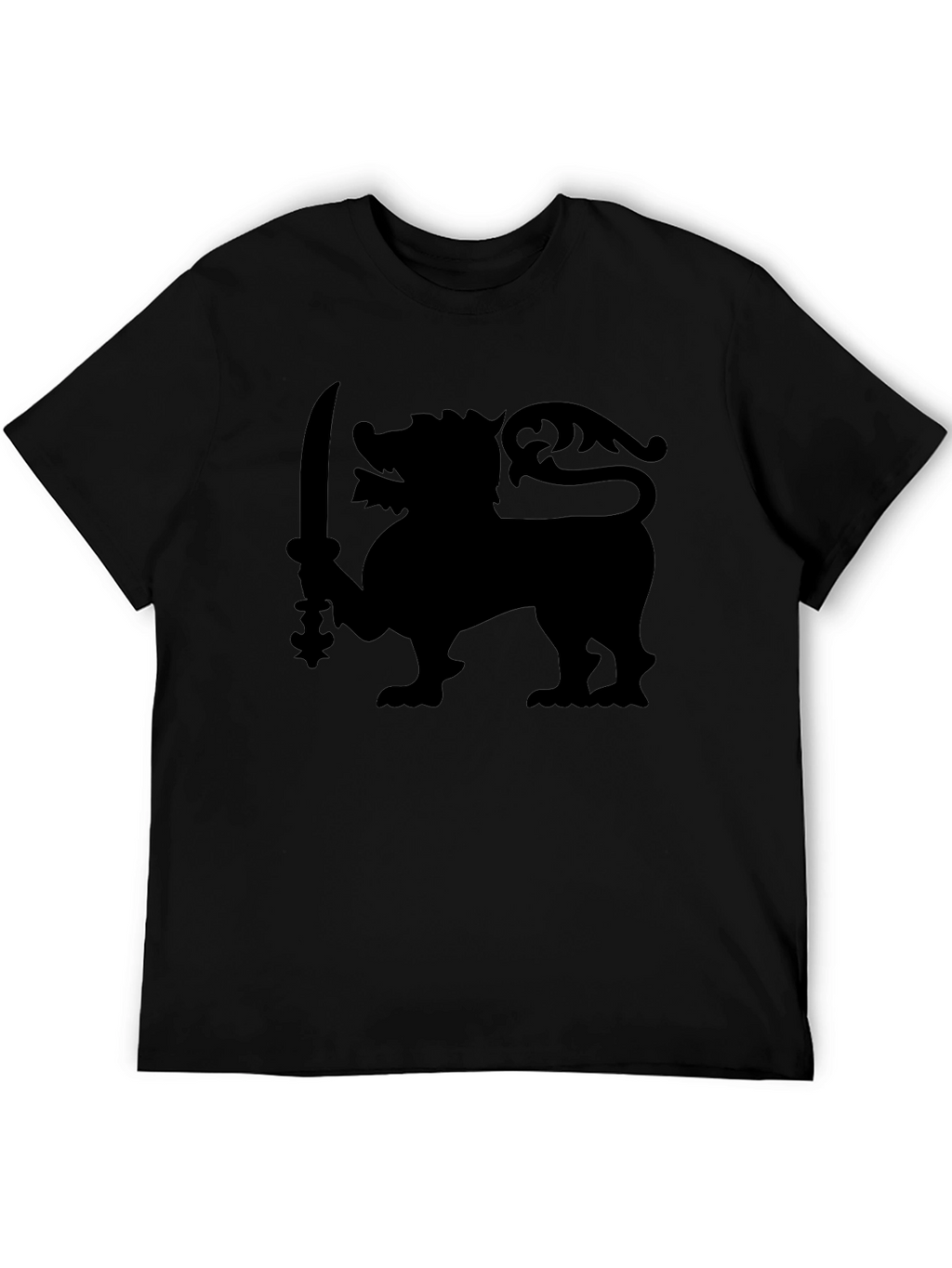 Lion Sword Graphic Tee - Classic Black T-Shirt