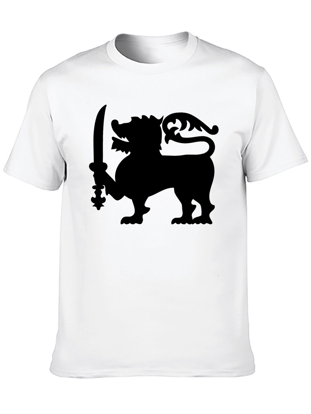 Lion Sword Graphic Tee - Classic Black T-Shirt