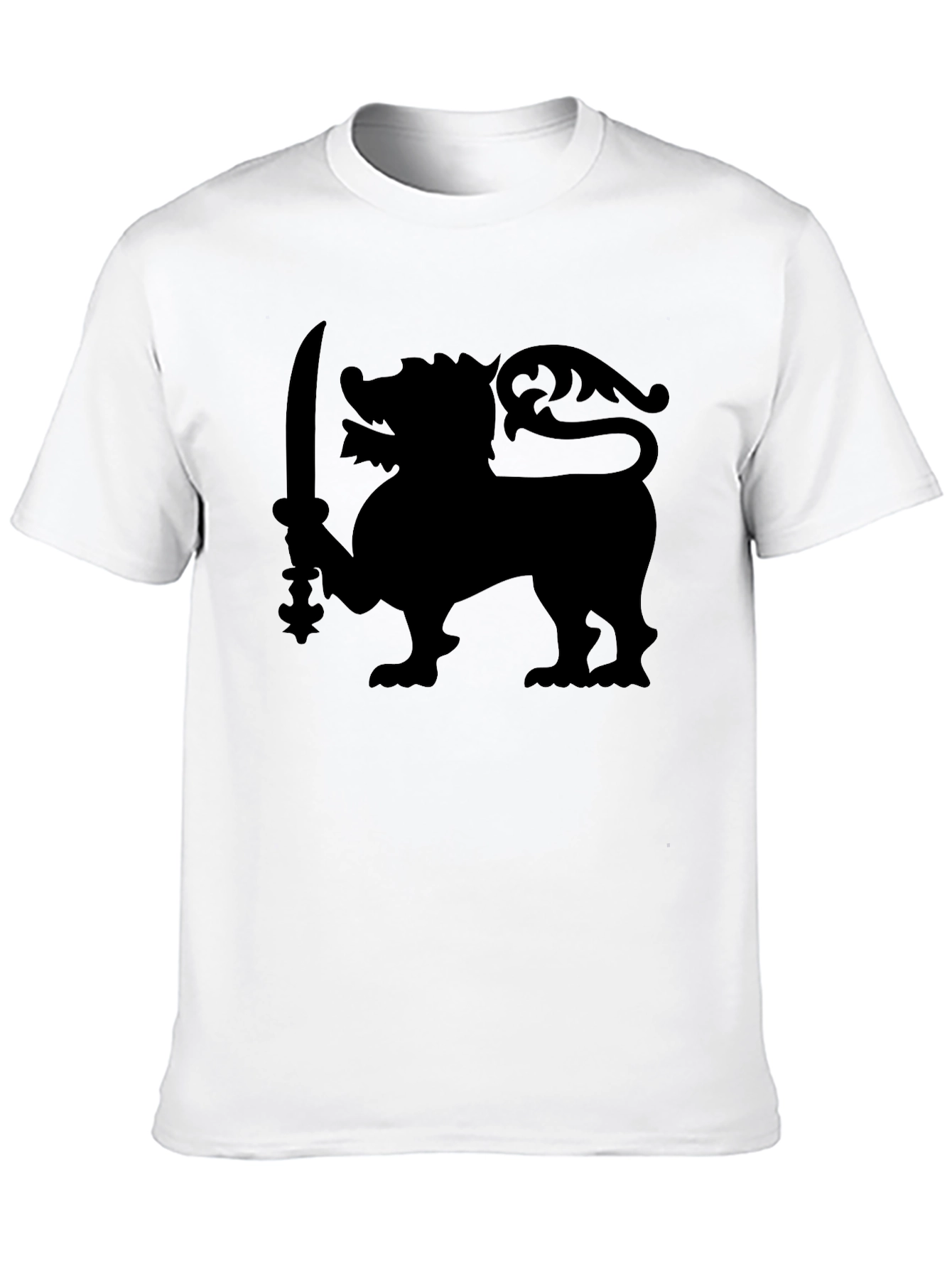 Lion Sword Graphic Tee - Classic Black T-Shirt
