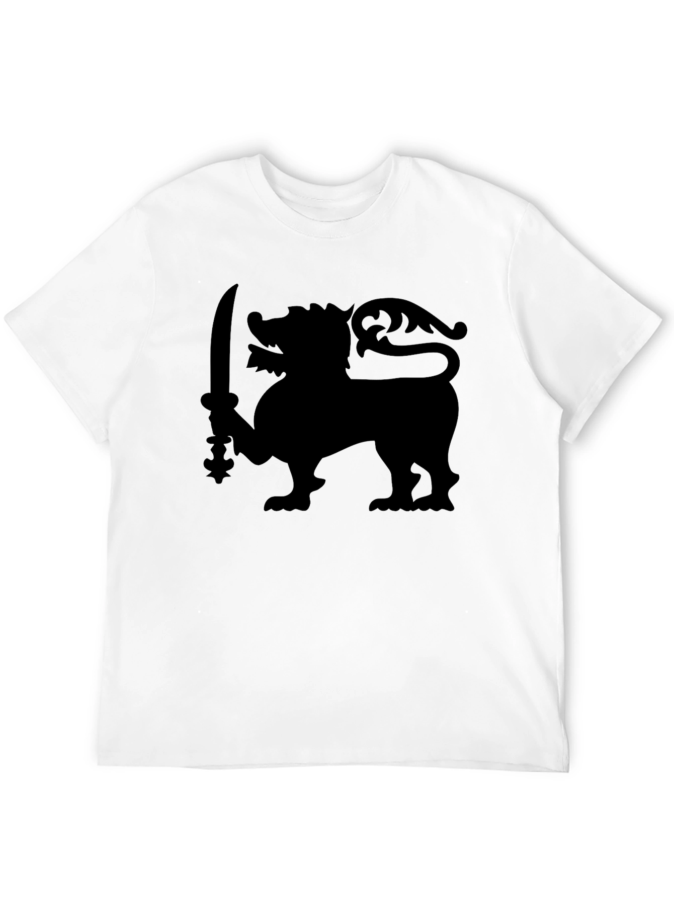 Lion Sword Graphic Tee - Classic Black T-Shirt