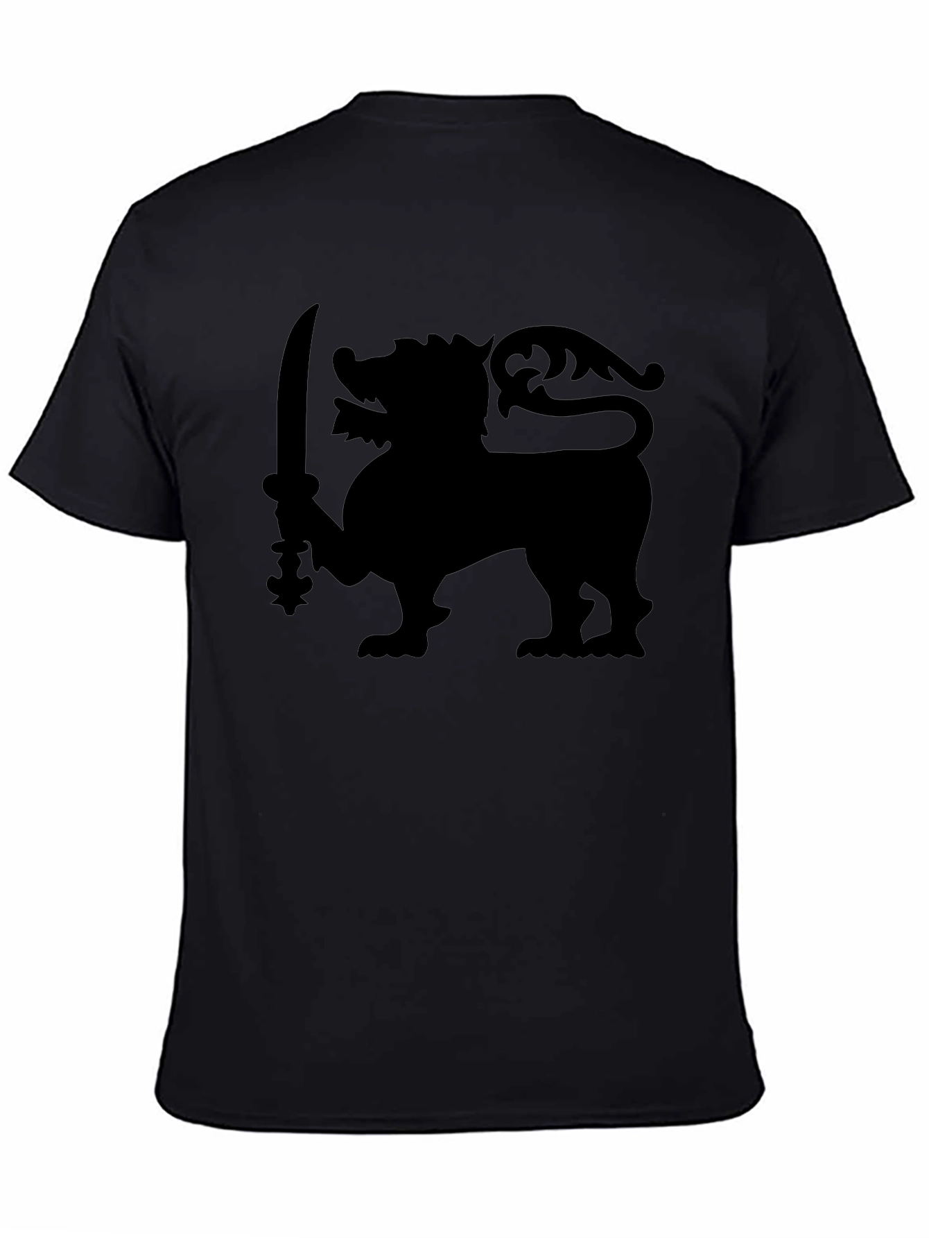 Lion Sword Graphic Tee - Classic Black T-Shirt