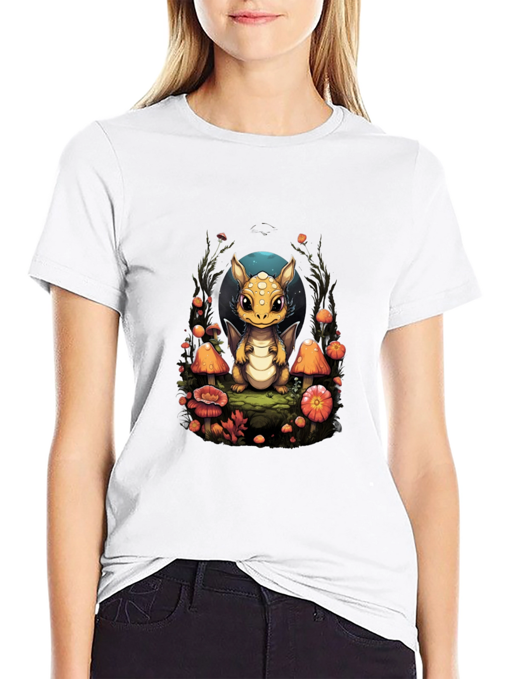 Cute Dragon Mushroom T-Shirt