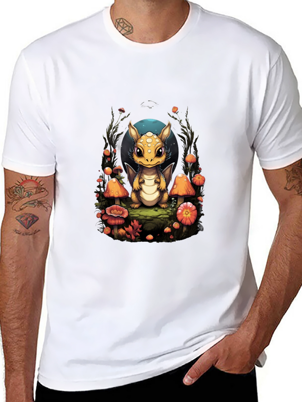Cute Dragon Mushroom T-Shirt