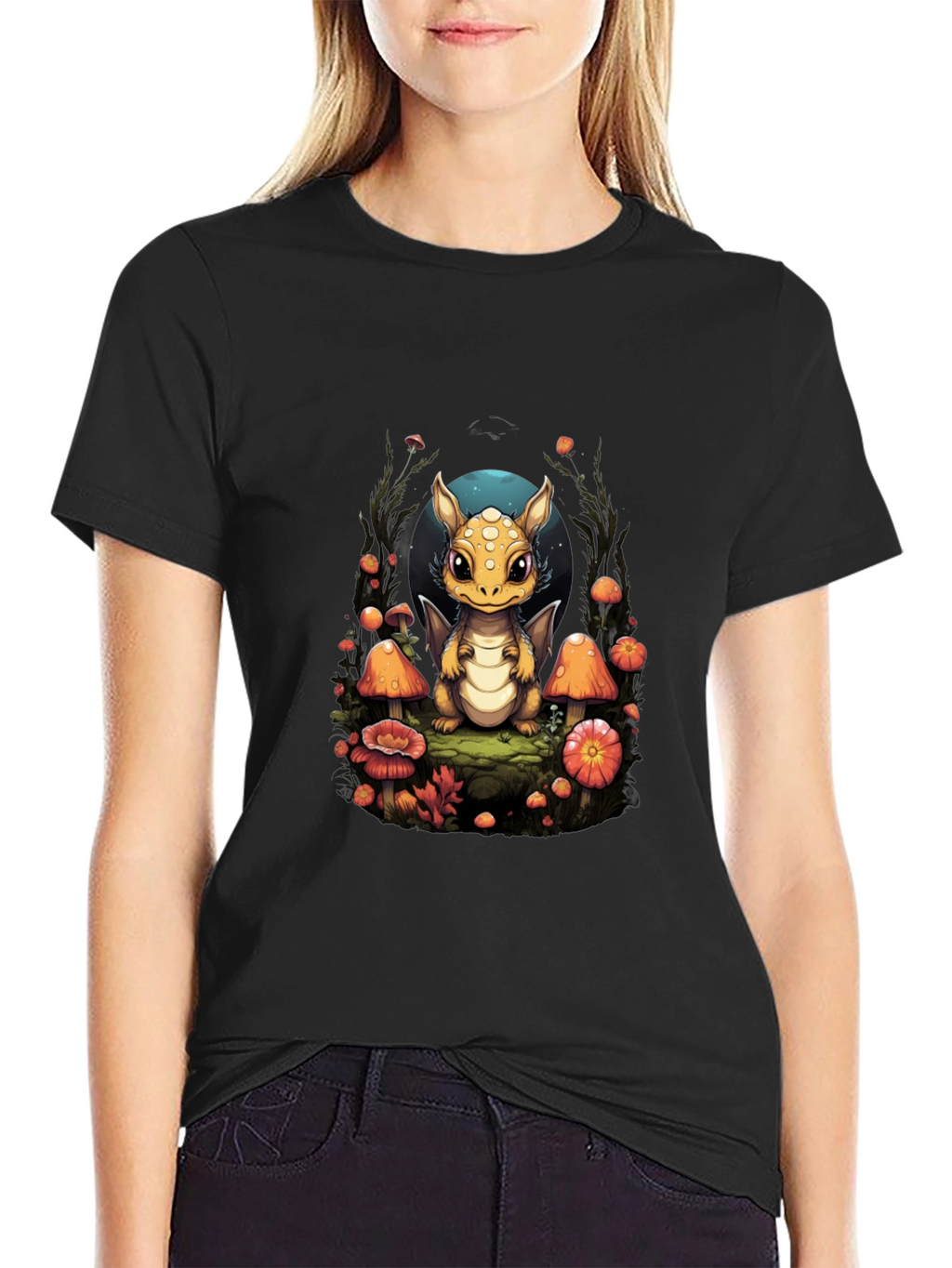 Cute Dragon Mushroom T-Shirt