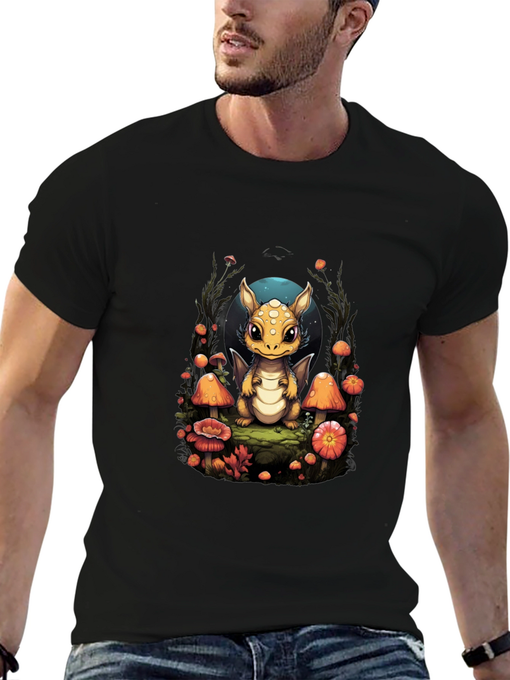 Cute Dragon Mushroom T-Shirt