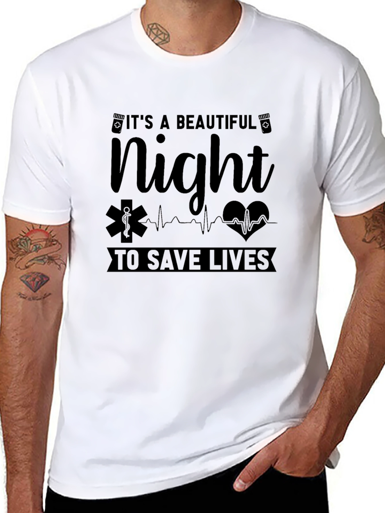 Beautiful Night to Save Lives EMS T-Shirt