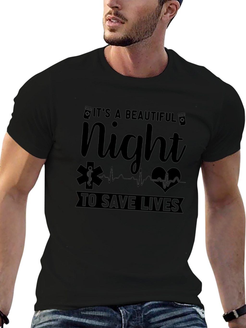 Beautiful Night to Save Lives EMS T-Shirt