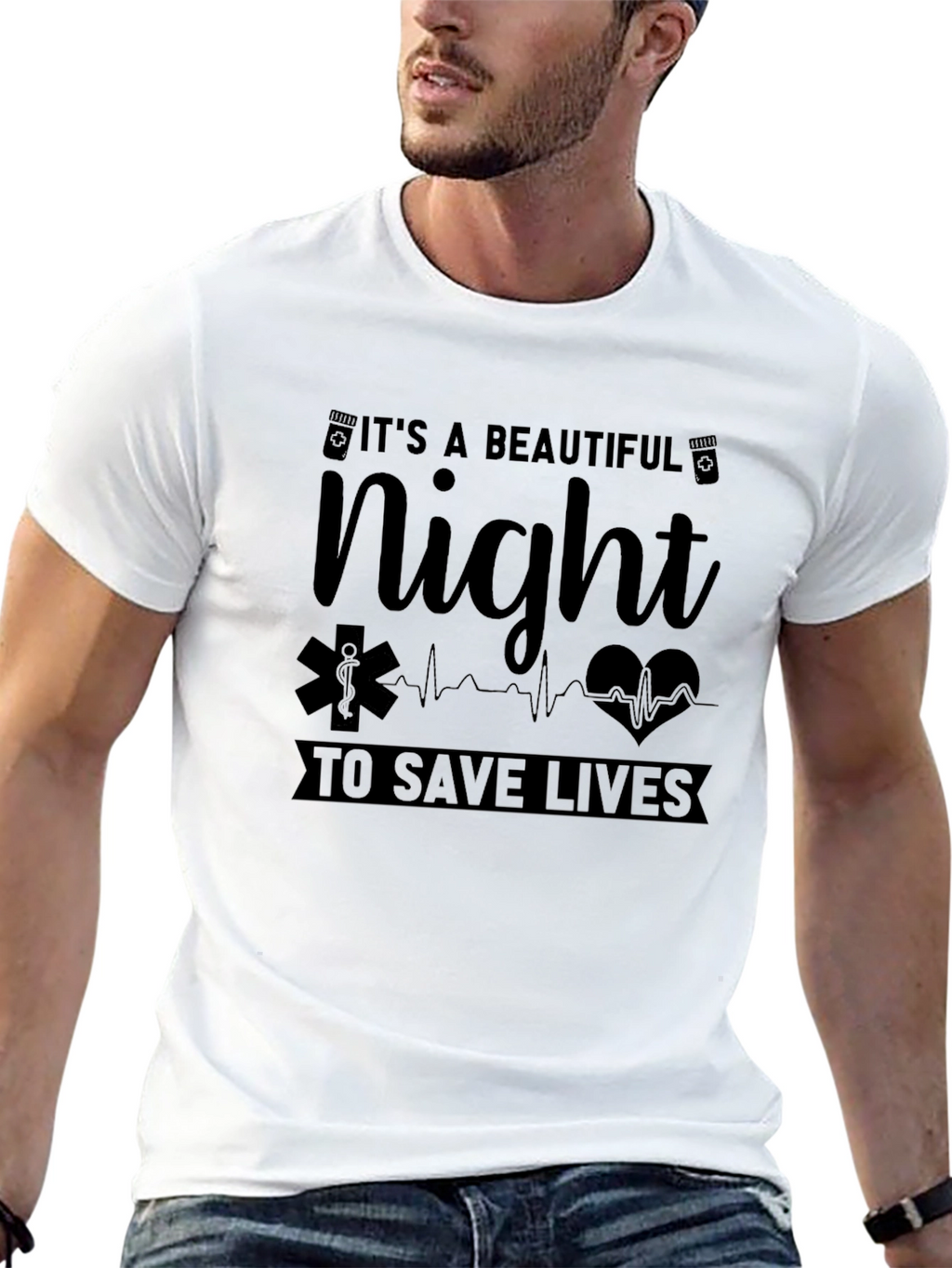 Beautiful Night to Save Lives EMS T-Shirt