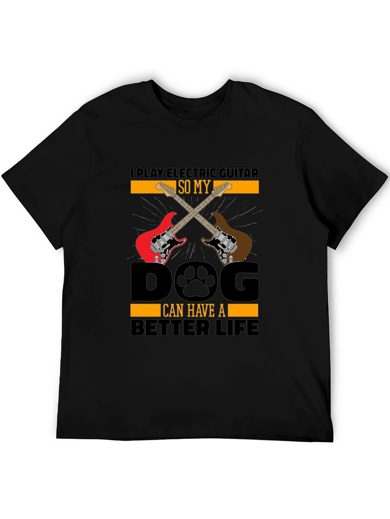 Electric Guitar Dog Lover T-Shirt