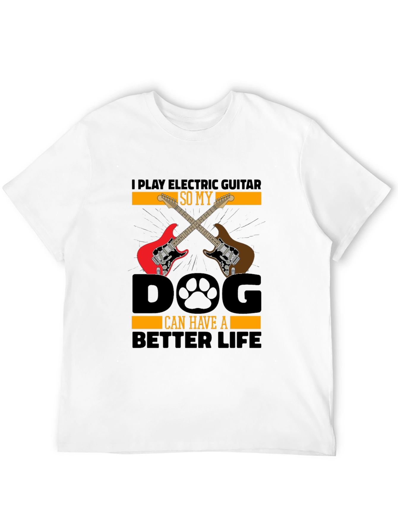 Electric Guitar Dog Lover T-Shirt