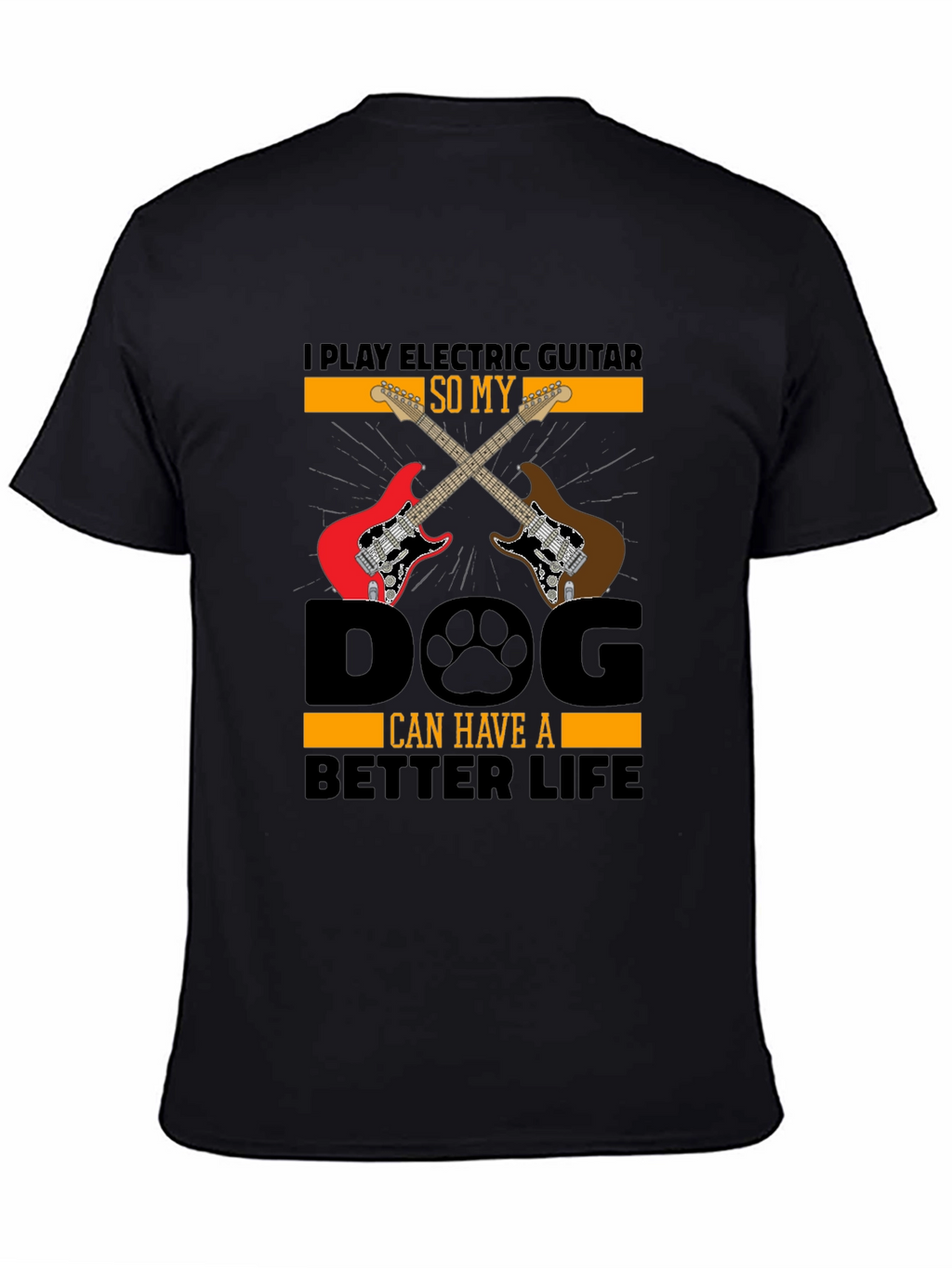 Electric Guitar Dog Lover T-Shirt