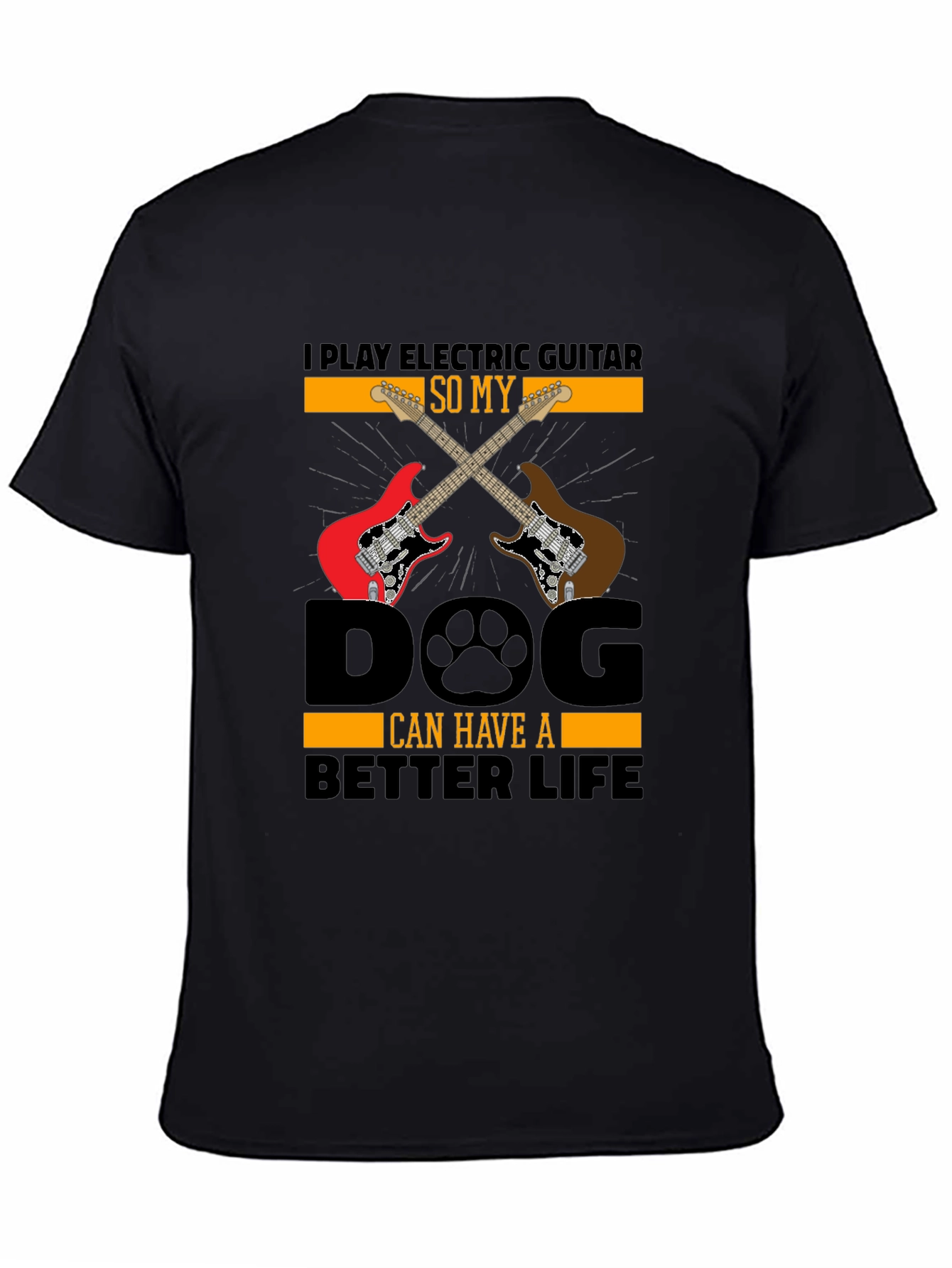 Electric Guitar Dog Lover T-Shirt