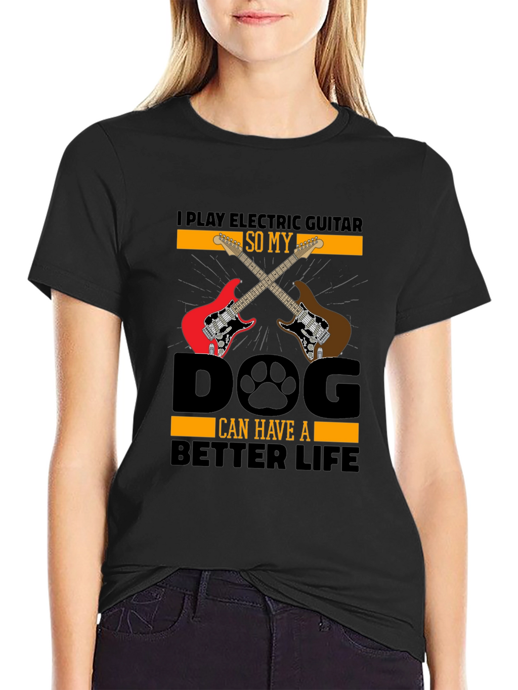 Electric Guitar Dog Lover T-Shirt