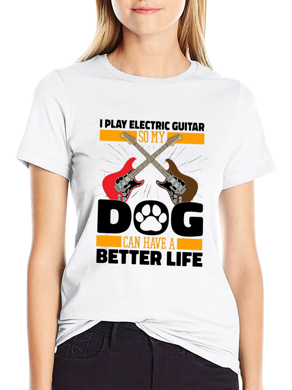Electric Guitar Dog Lover T-Shirt