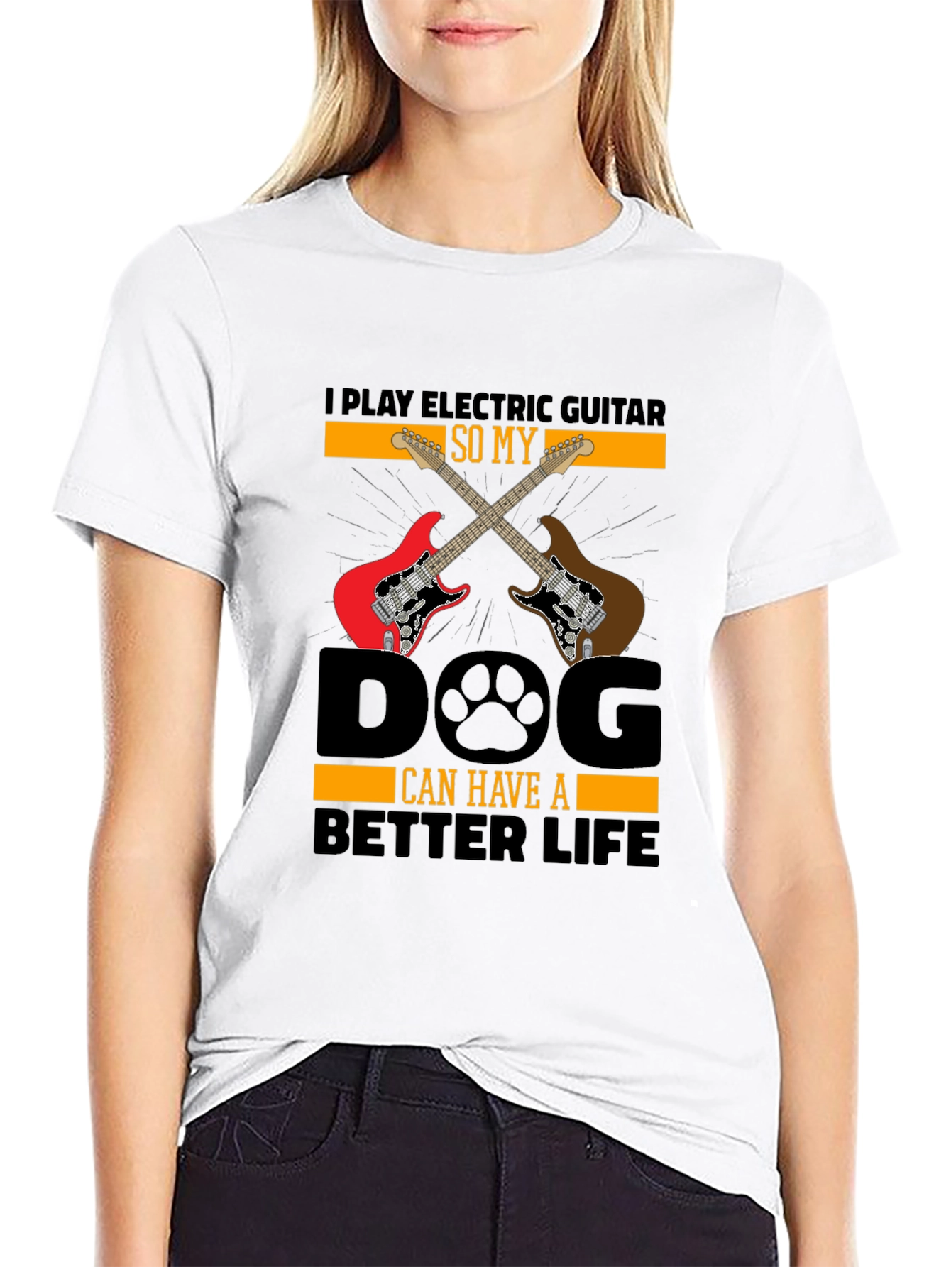 Electric Guitar Dog Lover T-Shirt
