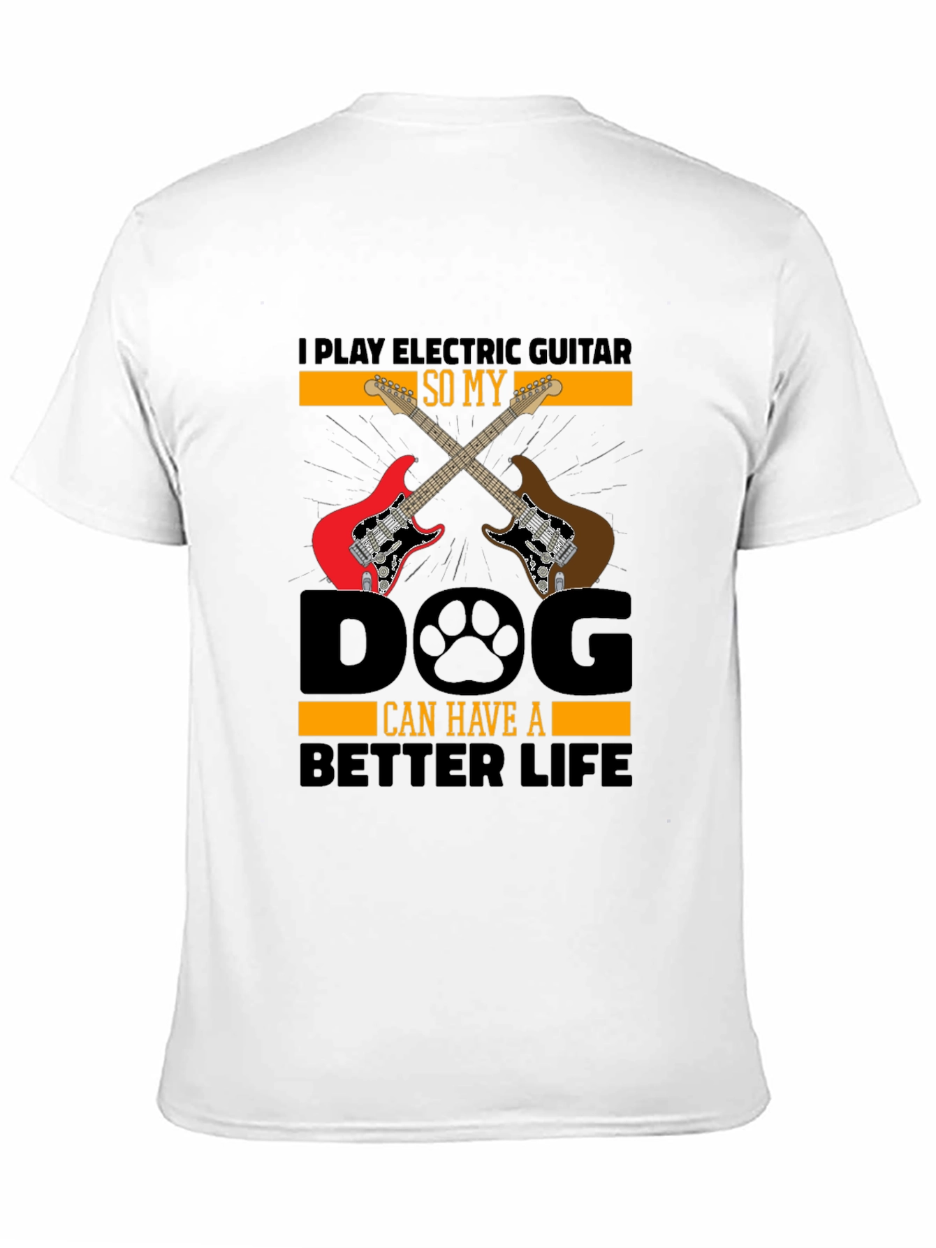 Electric Guitar Dog Lover T-Shirt