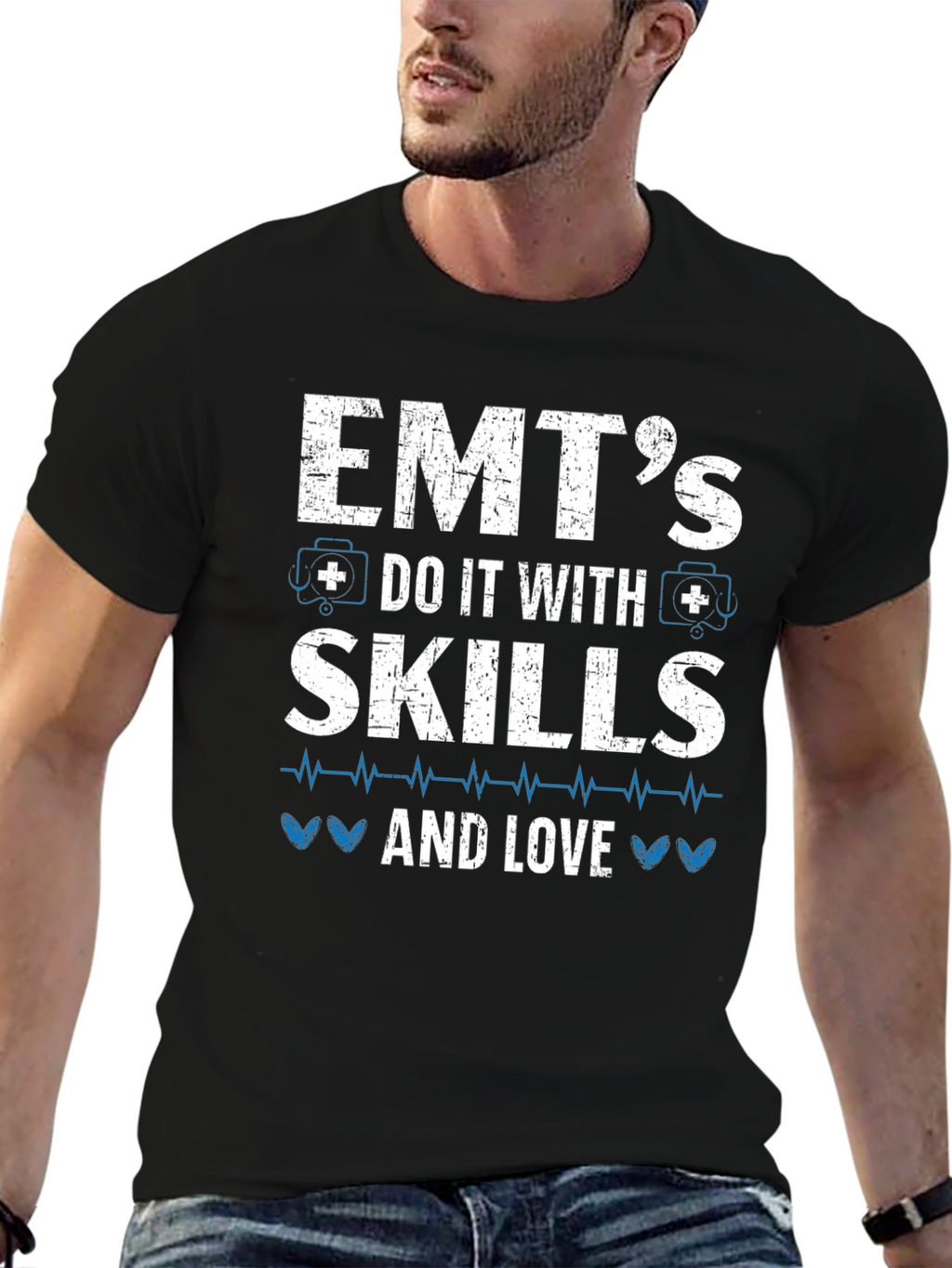 EMT Skills and Love Graphic T-Shirt