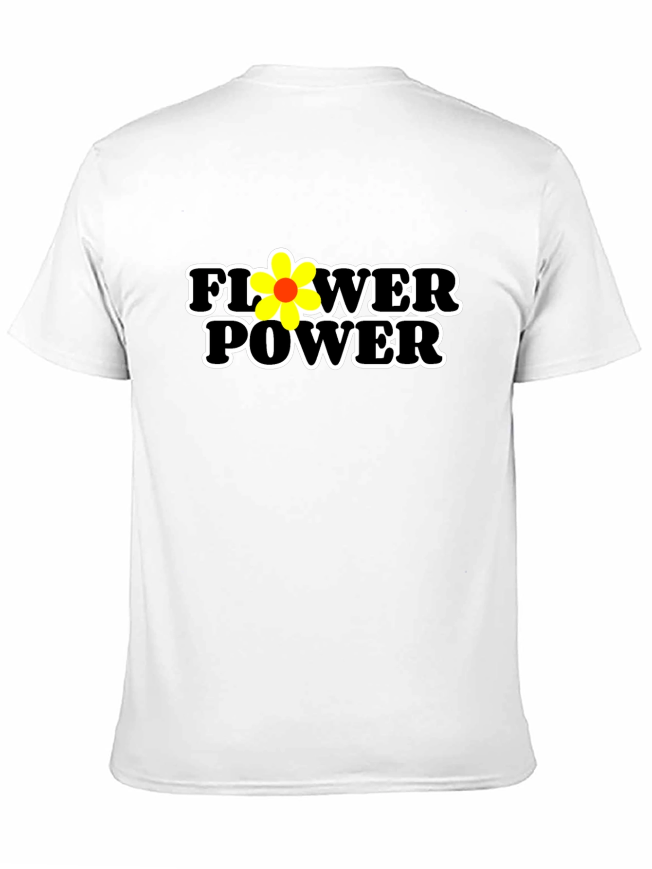 Flower Power Graphic Tee - Black