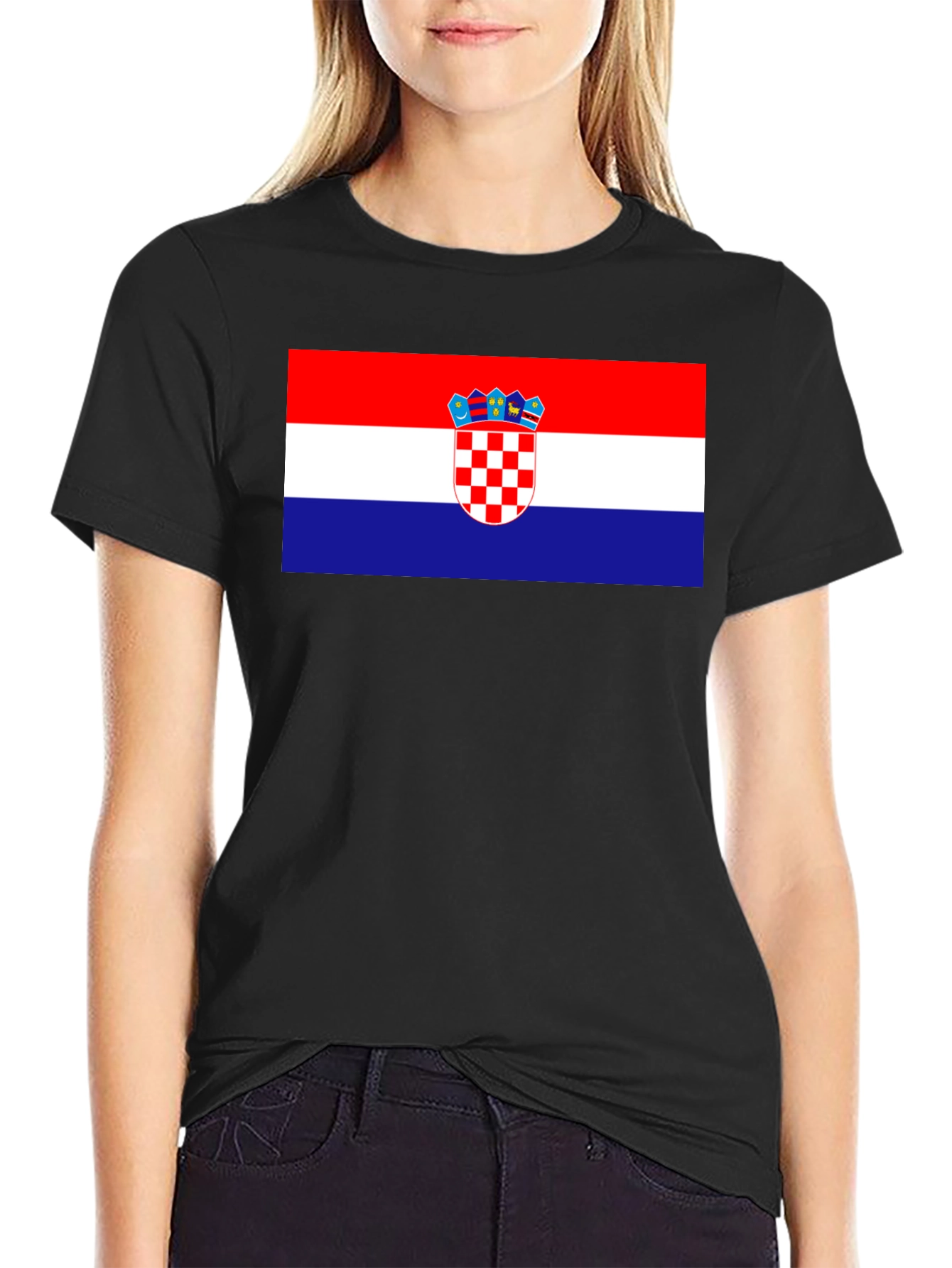 Croatian Flag T-Shirt - Red White Blue