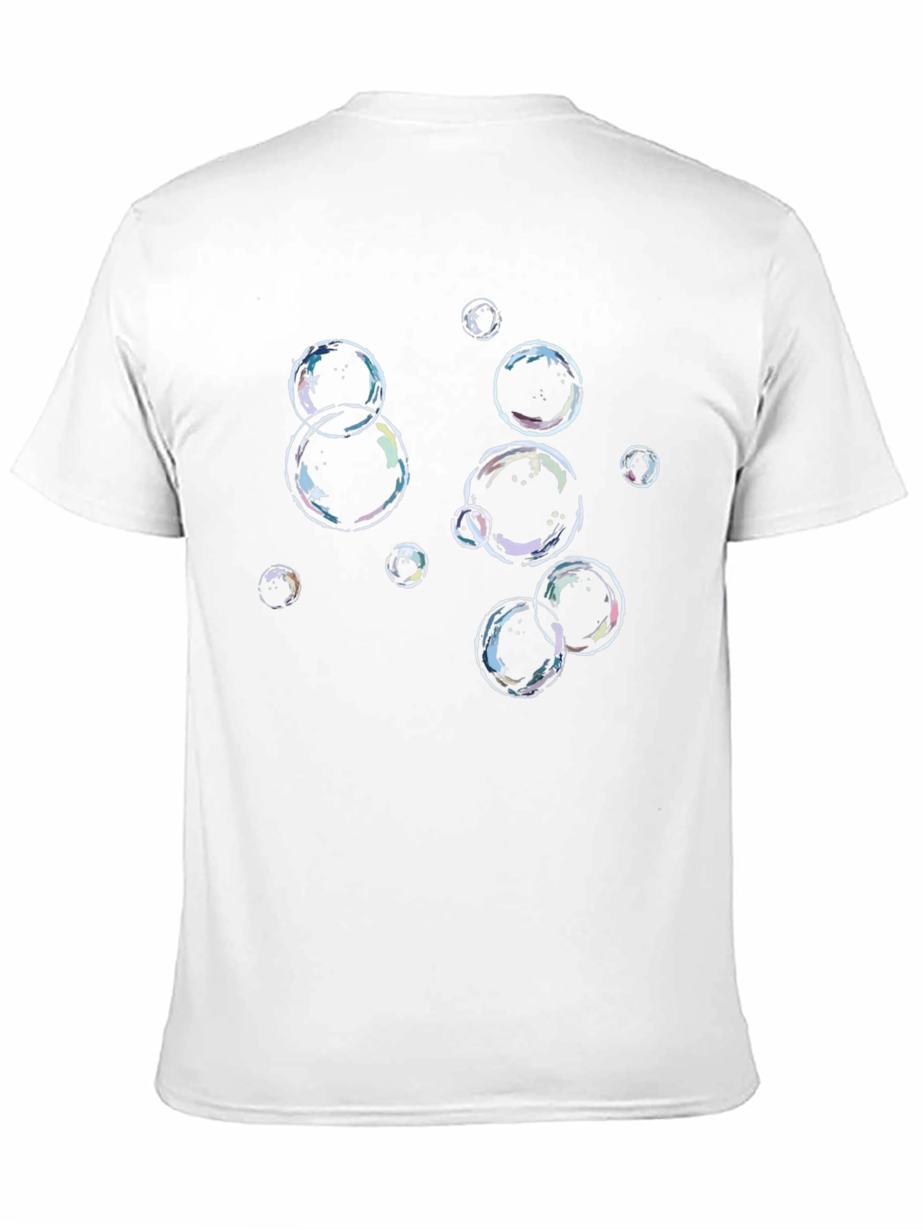 Bubble Graphic Black T-Shirt - Casual Style