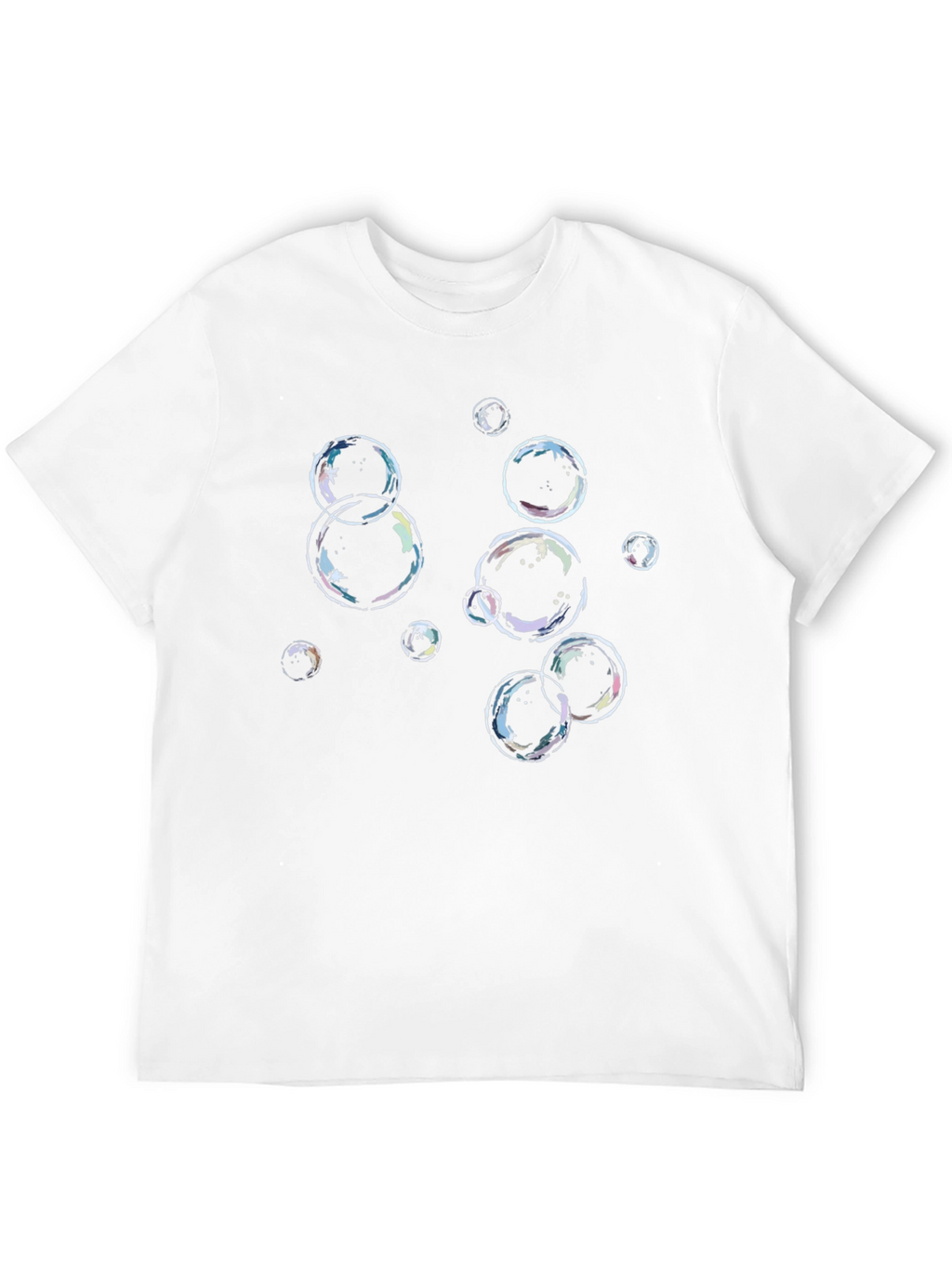 Bubble Graphic Black T-Shirt - Casual Style