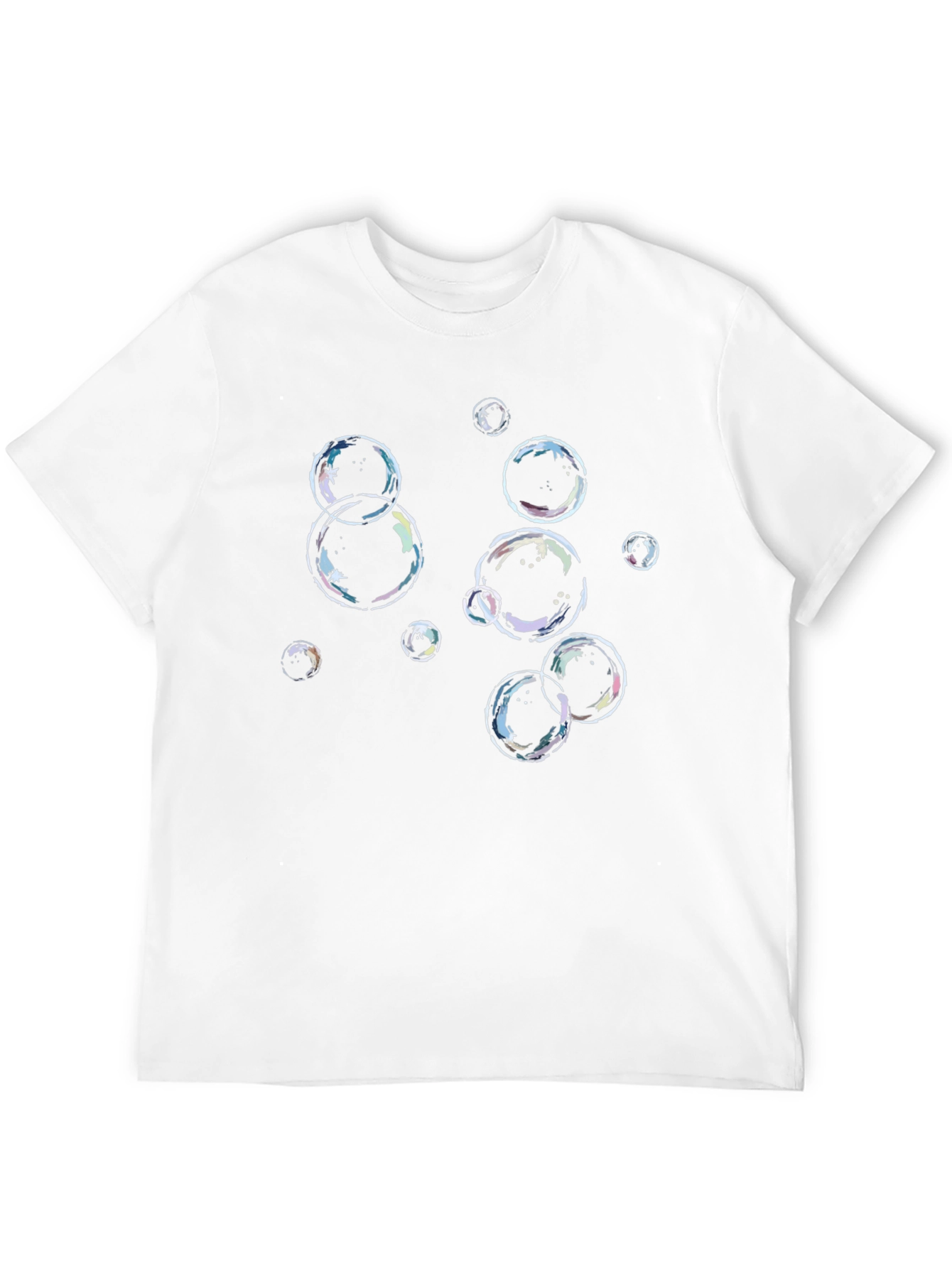 Bubble Graphic Black T-Shirt - Casual Style