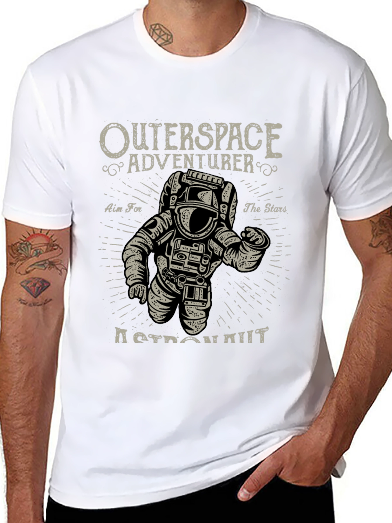 Outerspace Astronaut Graphic T-Shirt - Adventure Awaits!