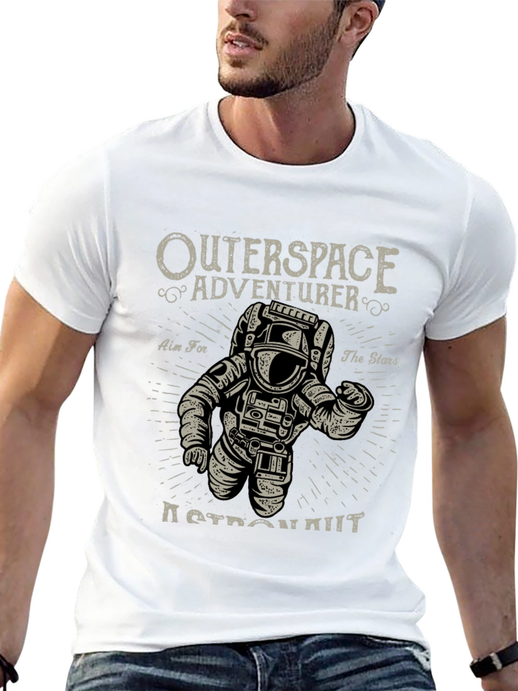 Outerspace Astronaut Graphic T-Shirt - Adventure Awaits!